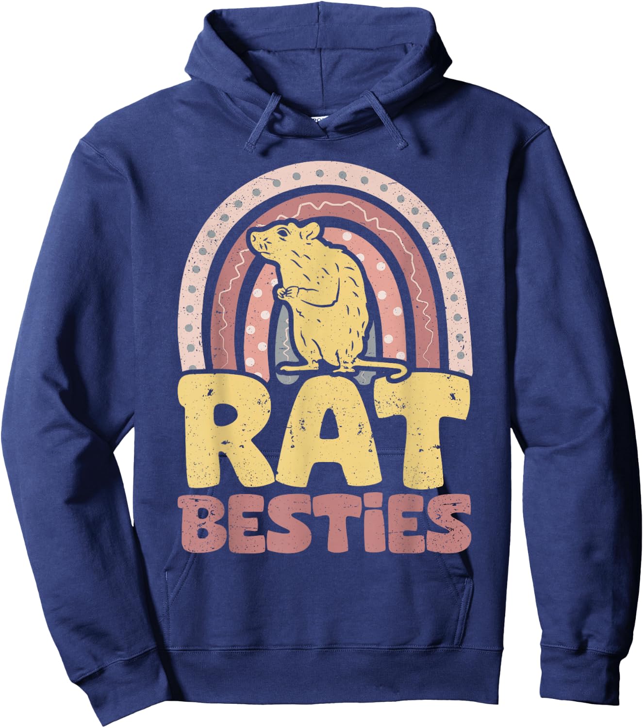 Rat Besties BFF Best Friends Bestie Hoodie - Hoodie | Navy