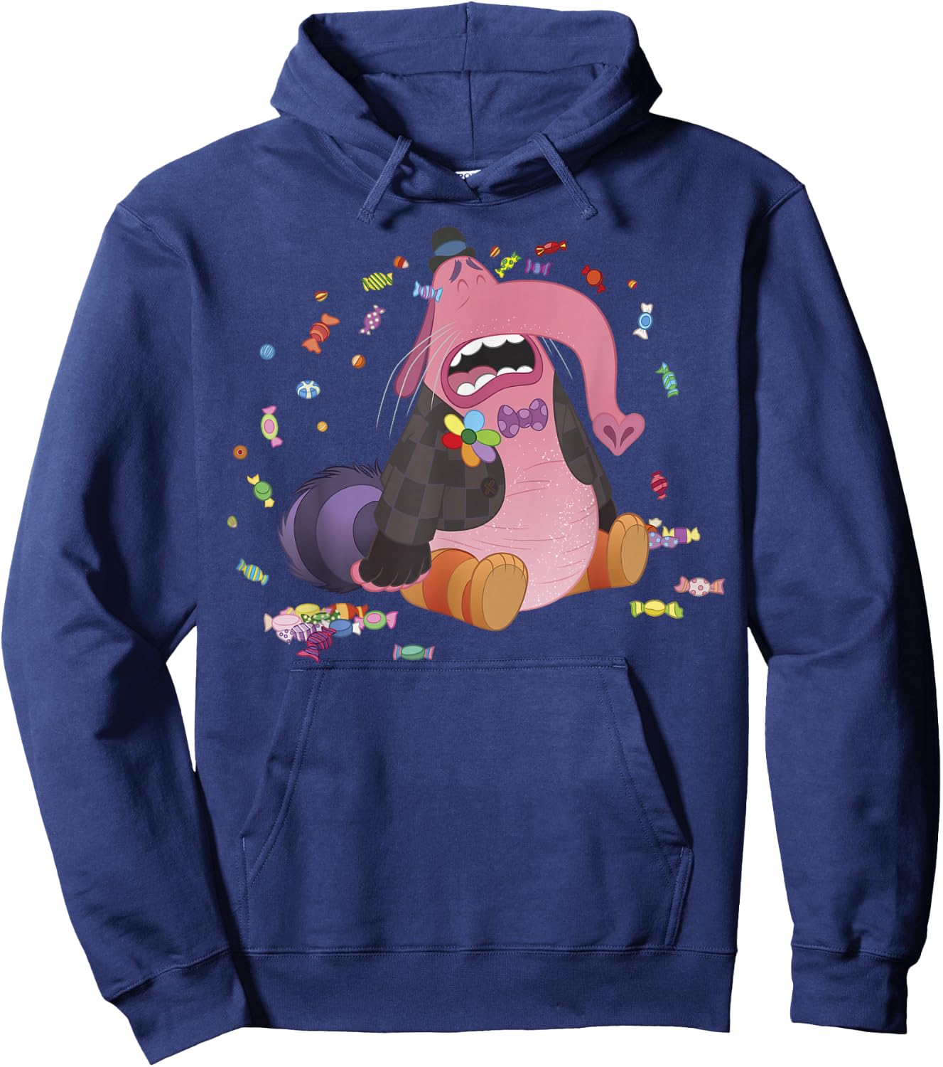 Disney Pixar Inside Out Bing Bong Crying Candy Portrait Hoodie - Hoodie | Navy