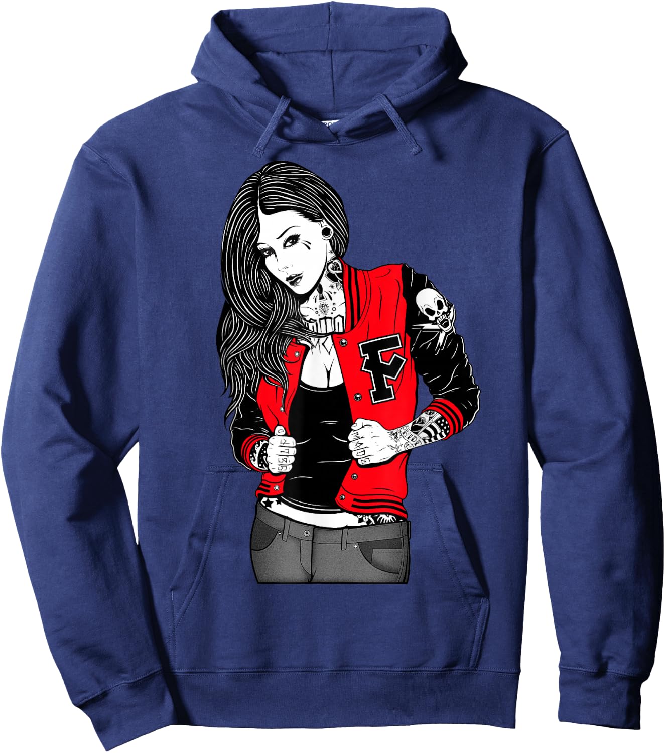 Letterman Hoodie - Hoodie | Navy