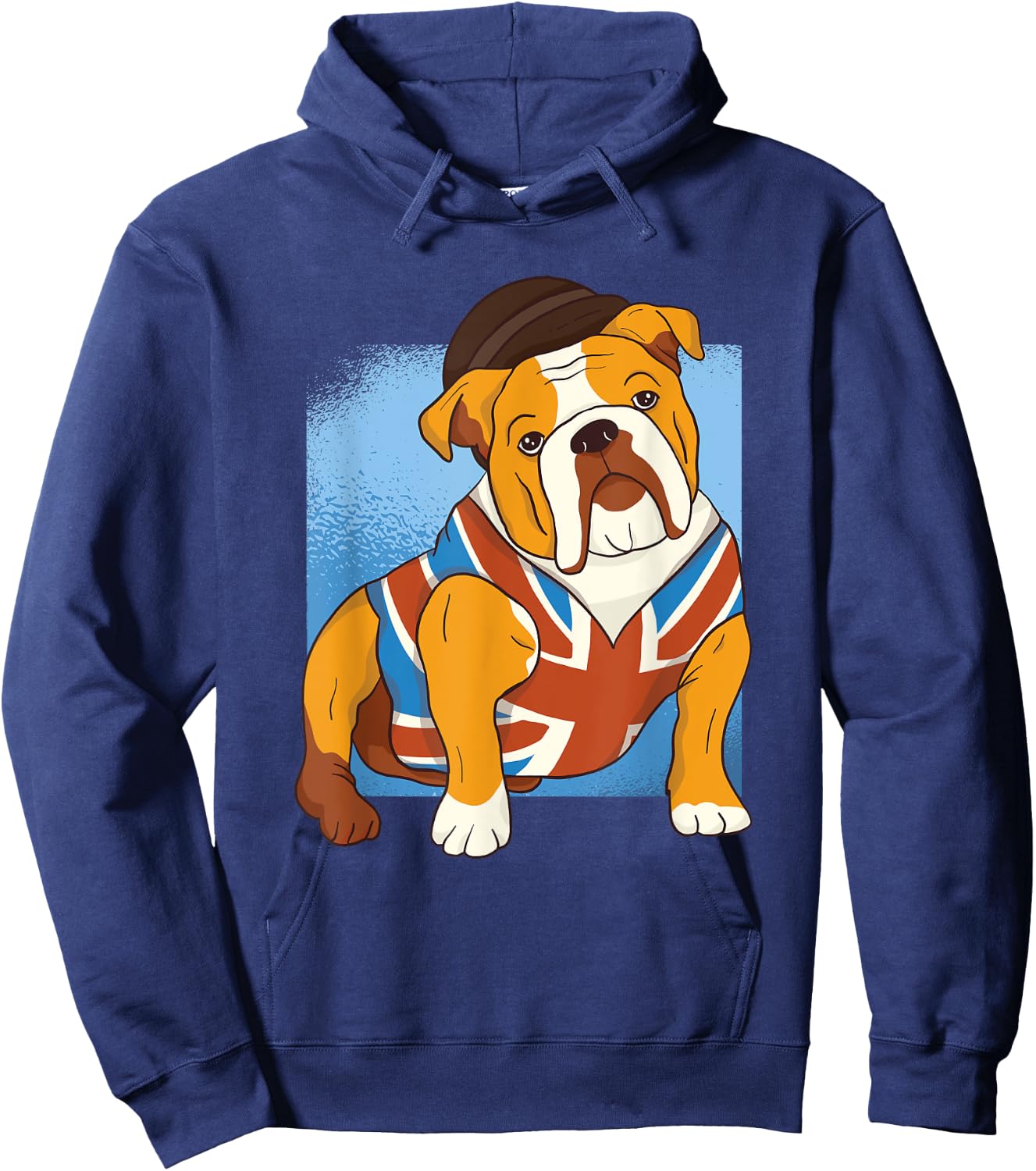 Union Jack British Flag UK British Isles English Bulldog Men Women Kids Hoodie - Hoodie | Navy