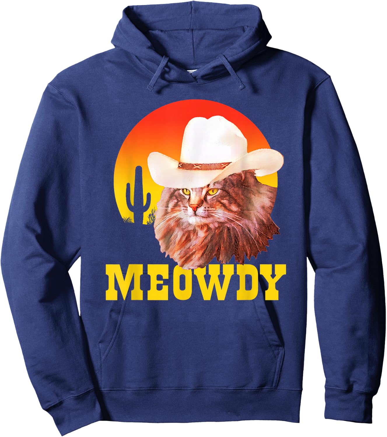 Bigfoot Night Stroll! Cool Full Moon & Trees Sasquatch Hoodie - Hoodie | Navy