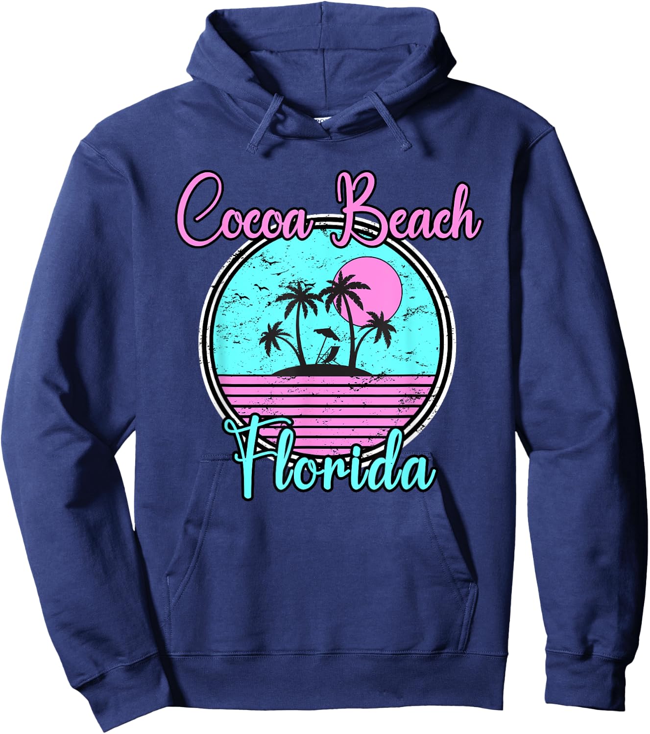 Cocoa Beach Florida Beach Travel Souvenir Men Women Girls Kids Hoodie - Hoodie | Navy