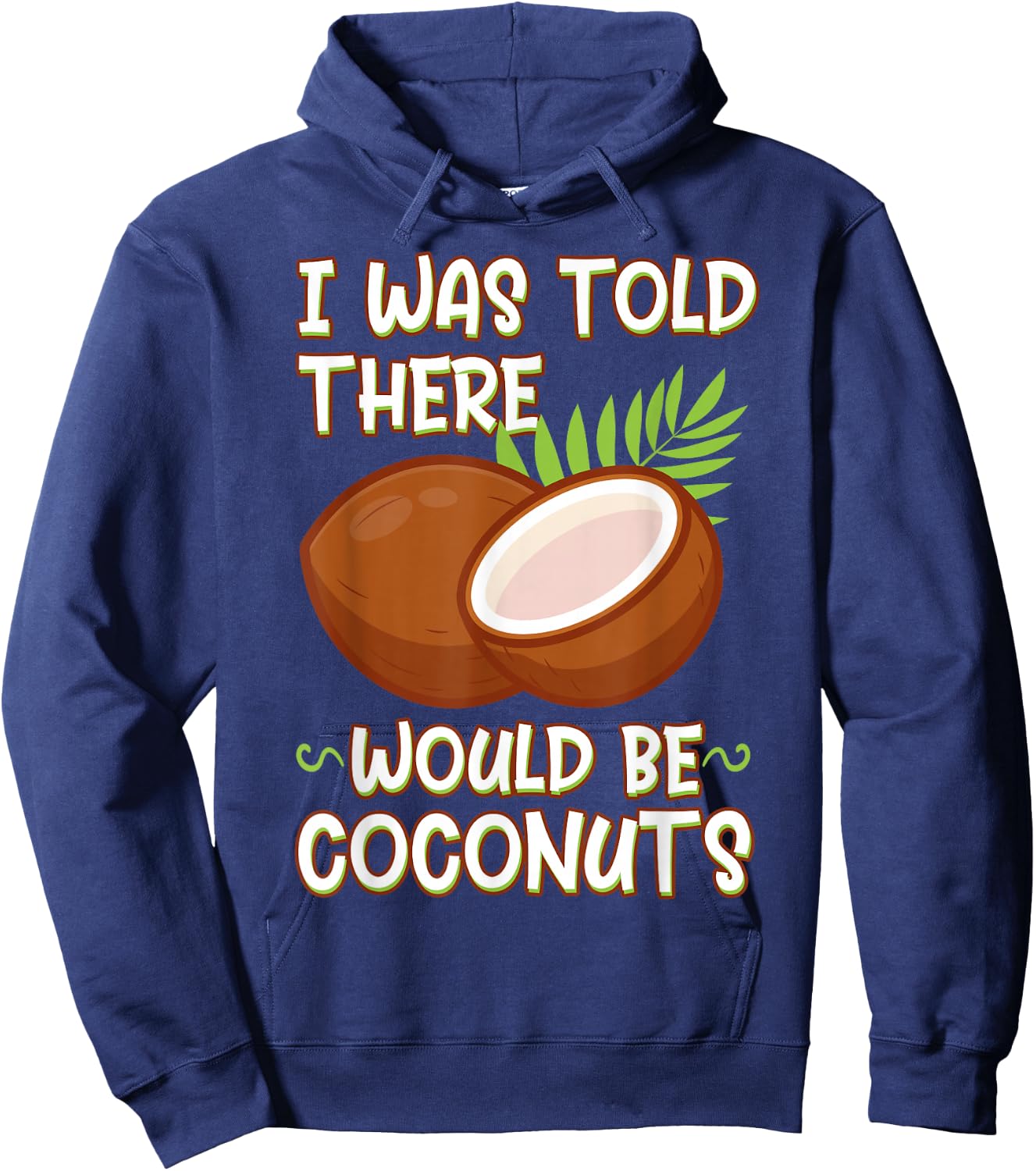 Coconut Vegan Food Fruit Palm Tree Gardener Farmer Hoodie - Hoodie | Navy
