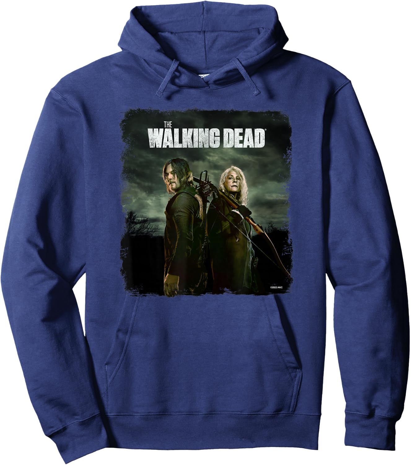 The Walking Dead Daryl and Carol Season 11 Hoodie - Hoodie | Navy