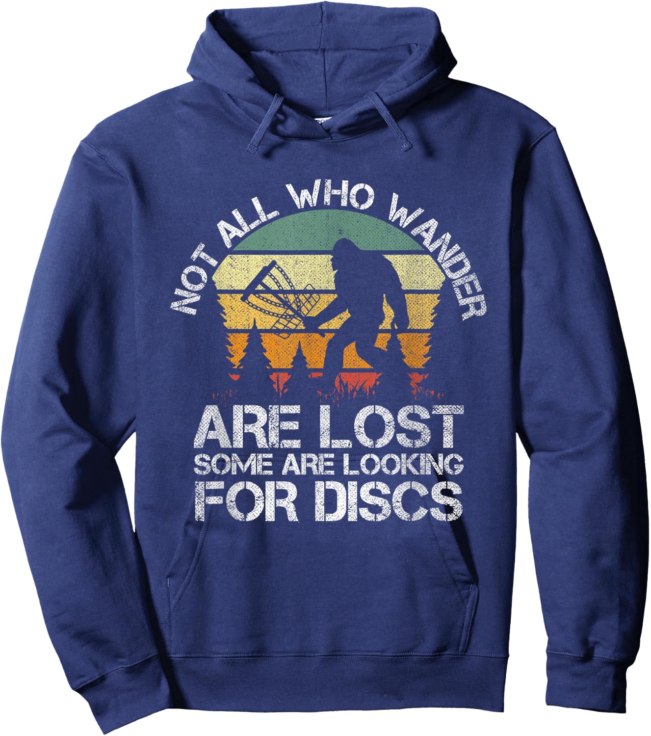 Disc Golf Funny Bigfoot Women Apparel Hoodie - Hoodie | Navy