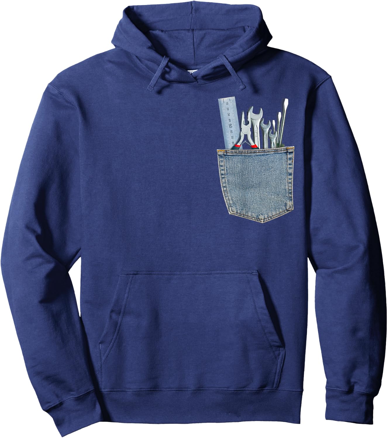 Work Tools in My Pocket Funny Mechanical Engineer T Shirt Hoodie - Hoodie | Navy