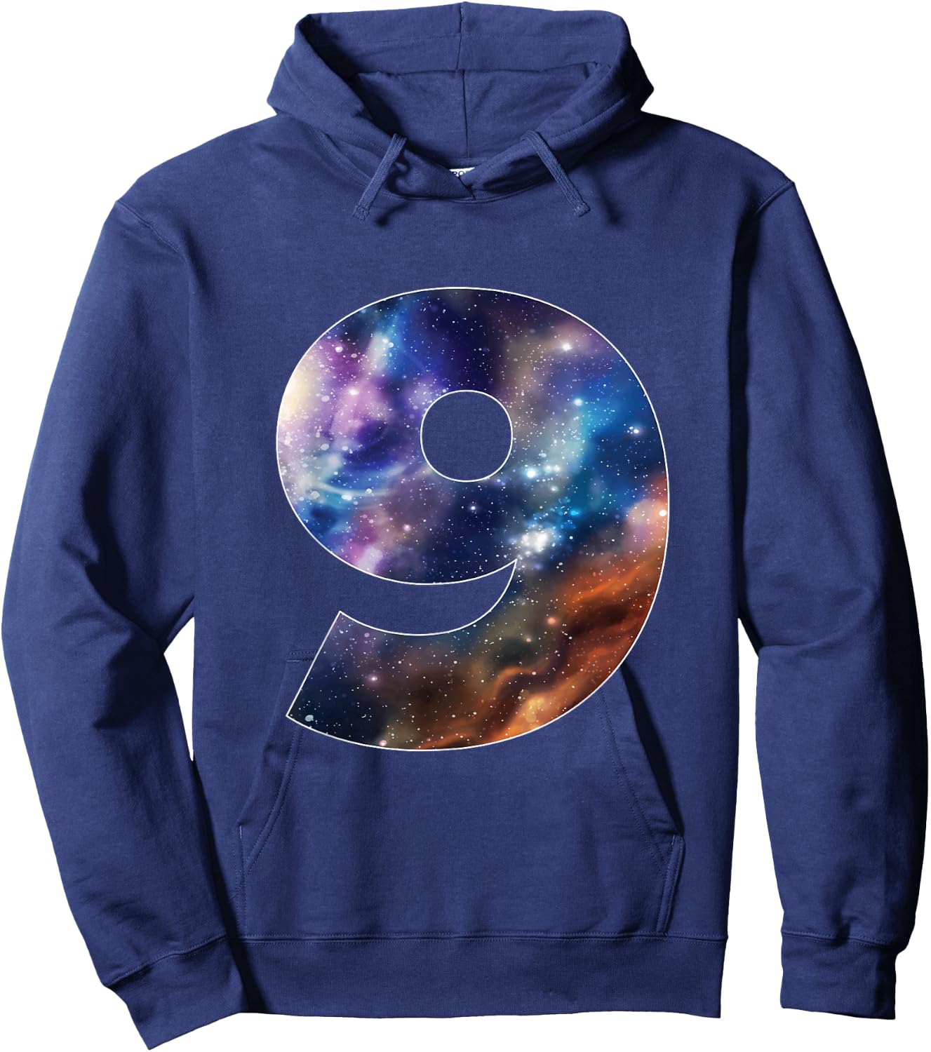 Galaxy 9 Year Old 9th Birthday Space Themed Astronaut Boy Hoodie - Hoodie | Navy