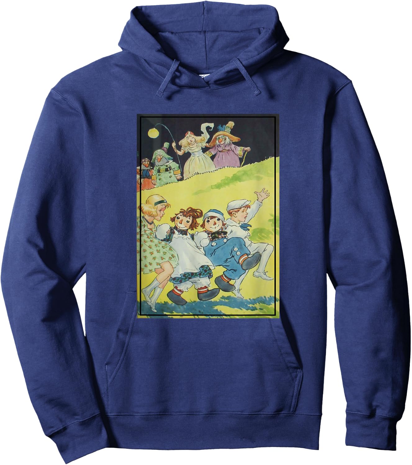 Raggedy Ann & Andy Book Illustration (1924) Hoodie - Hoodie | Navy