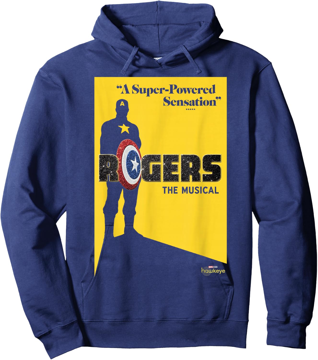 Marvel Hawkeye Rogers The Musical Poster Hoodie - Hoodie | Navy