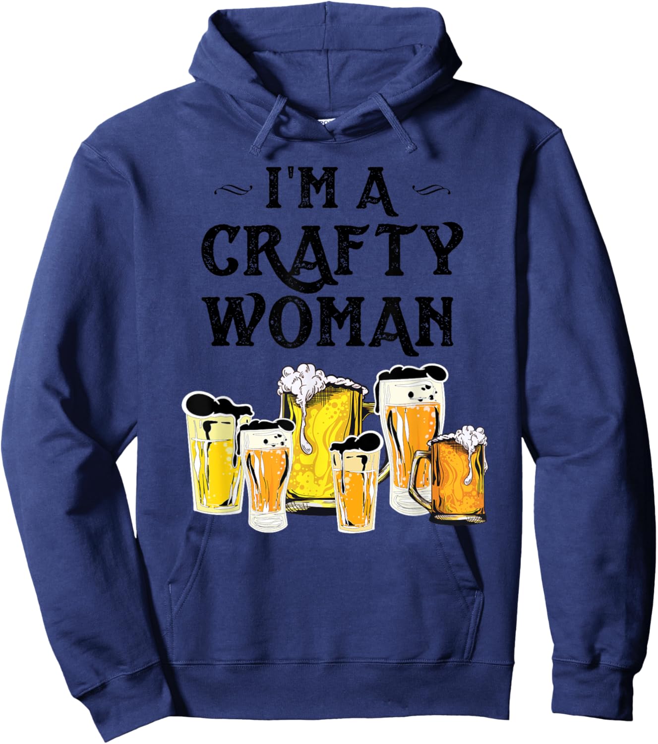 Funny Craft Beer Gift Cool Beer Brewers Ladies Hoodie - Hoodie | Navy