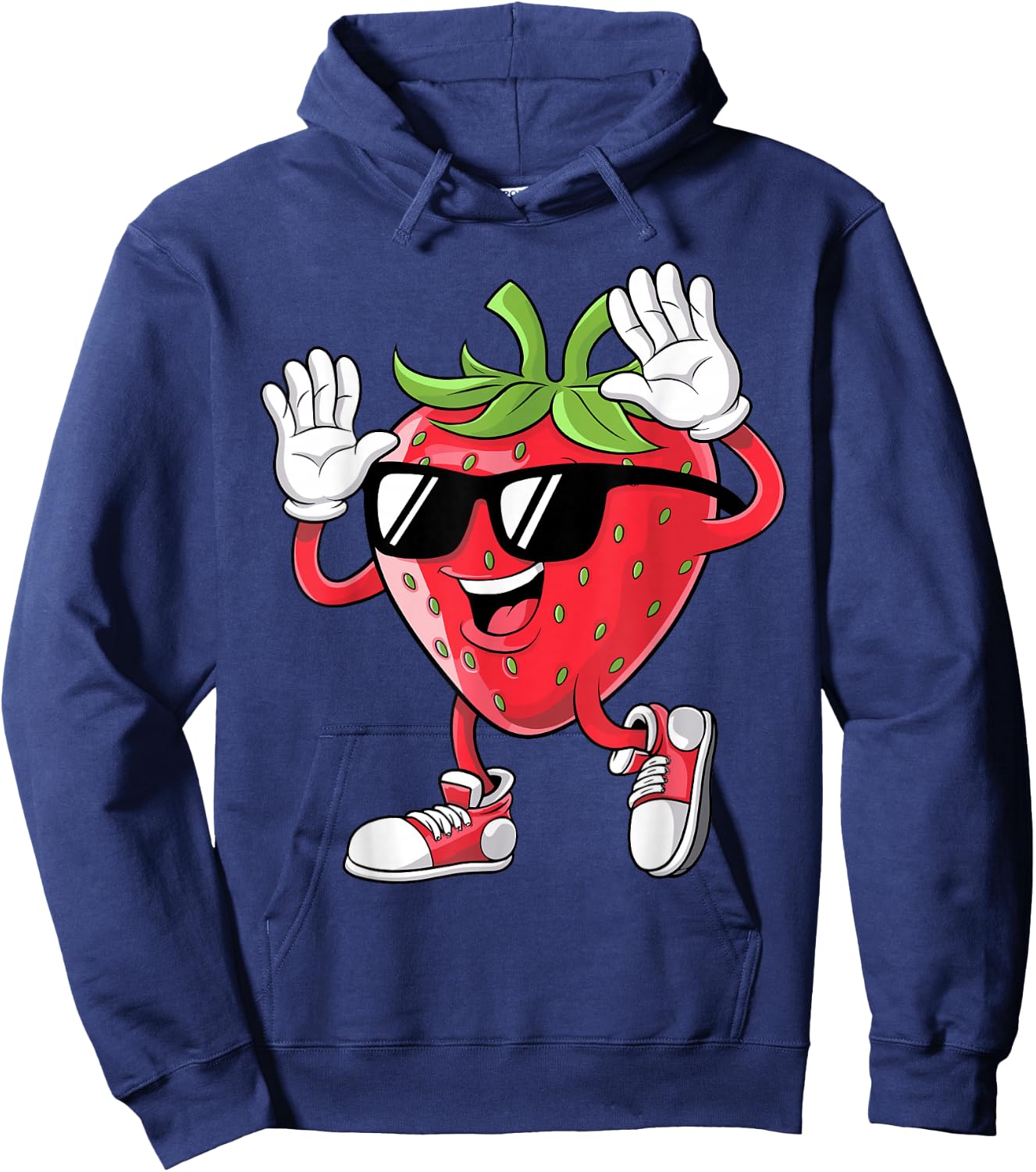Cool Strawberry Design Women Kids Strawberry Lover Hoodie - Hoodie | Navy
