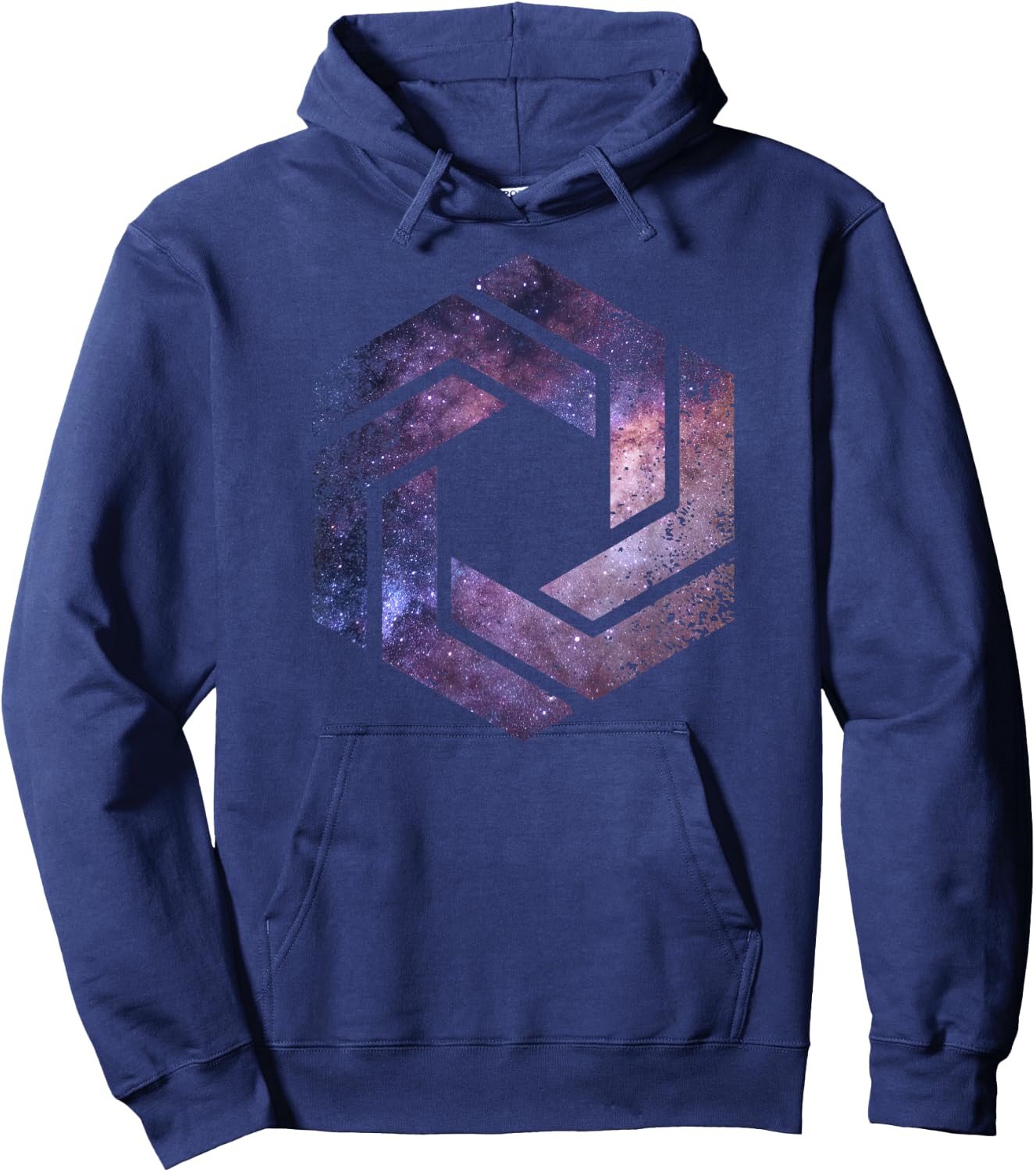 Geometric Space - Sacred Geometry Shape Hexagon Symbol Poison Hoodie - Hoodie | Navy
