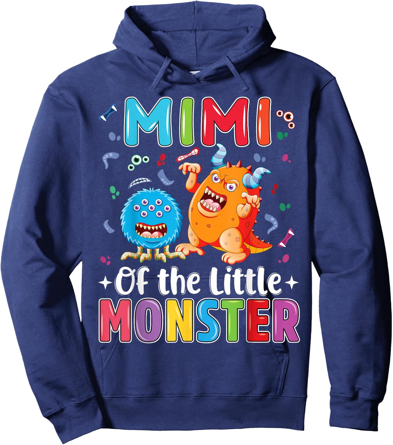 Mimi Of The Little Monster Birthday Family Monster Hoodie - Hoodie | Navy