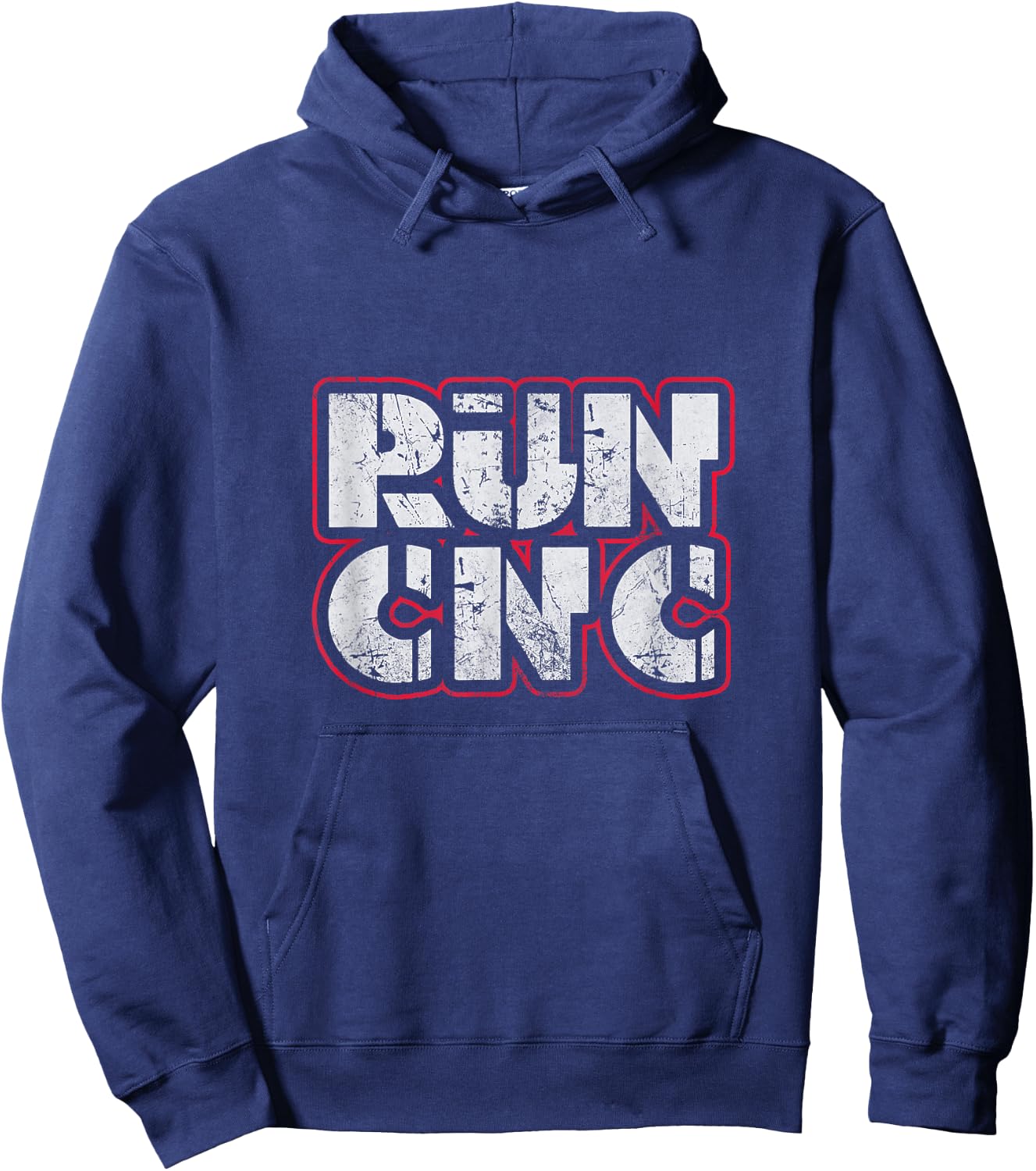 CNC Machinist Run CNC Machining Programming Distressed Hoodie - Hoodie | Navy