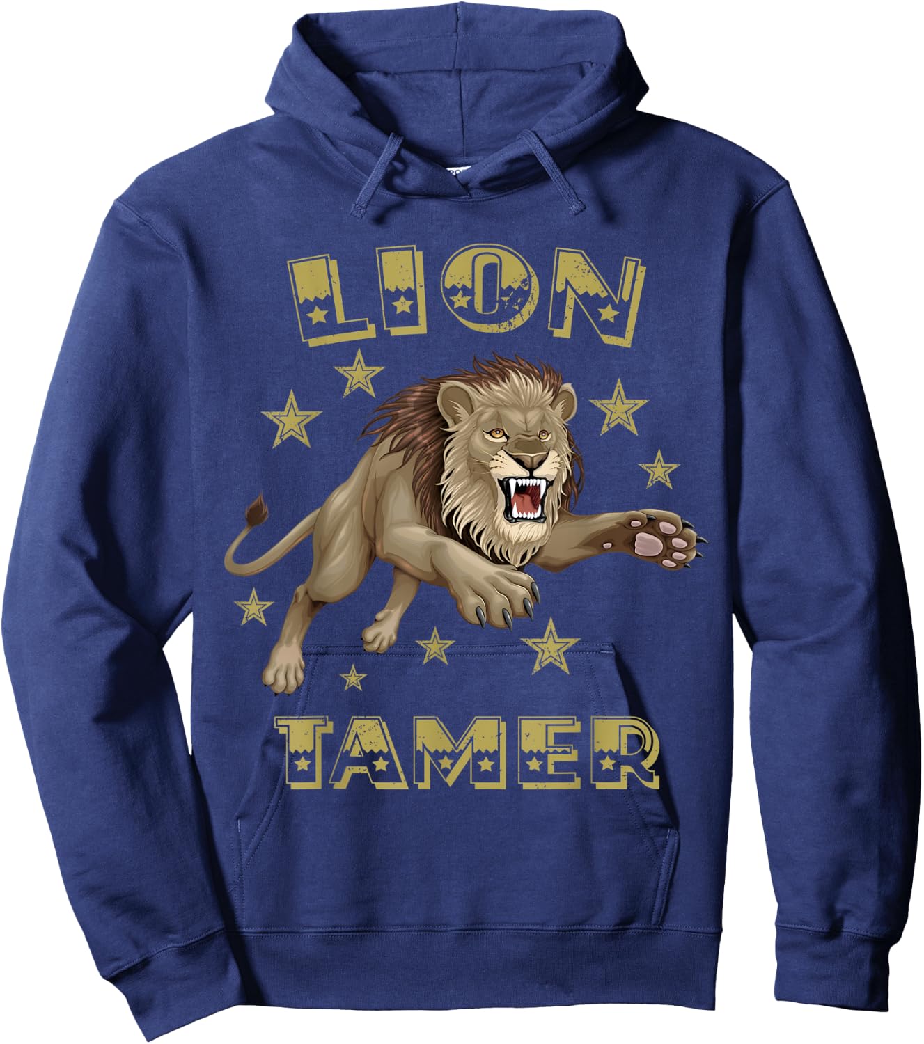 Lion Tamer Carnival Costume Theme Circus Staff Party Vintage Hoodie - Hoodie | Navy