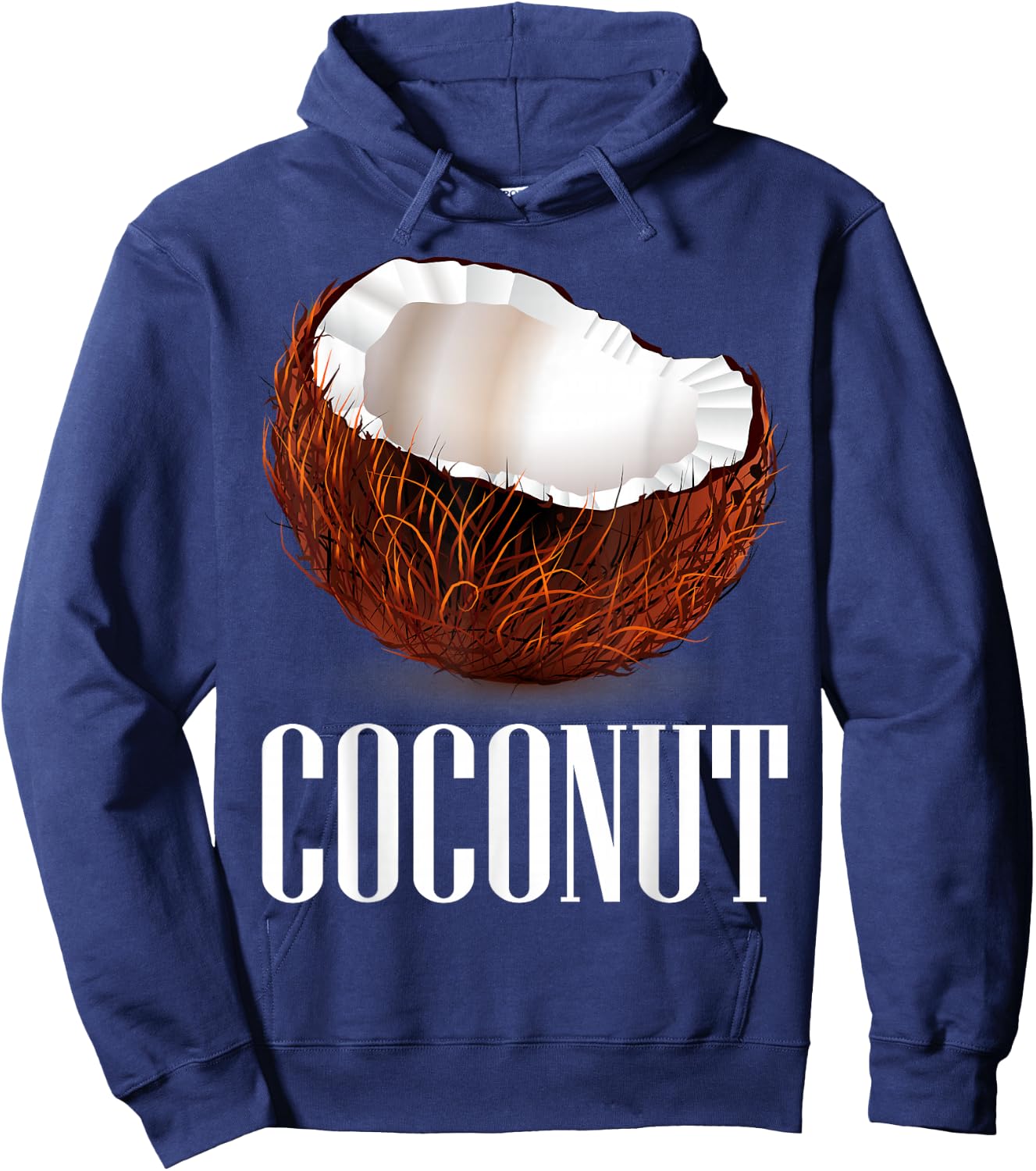 Coconut Short Sleeve Top Coconut Graphic Hoodie - Hoodie | Navy