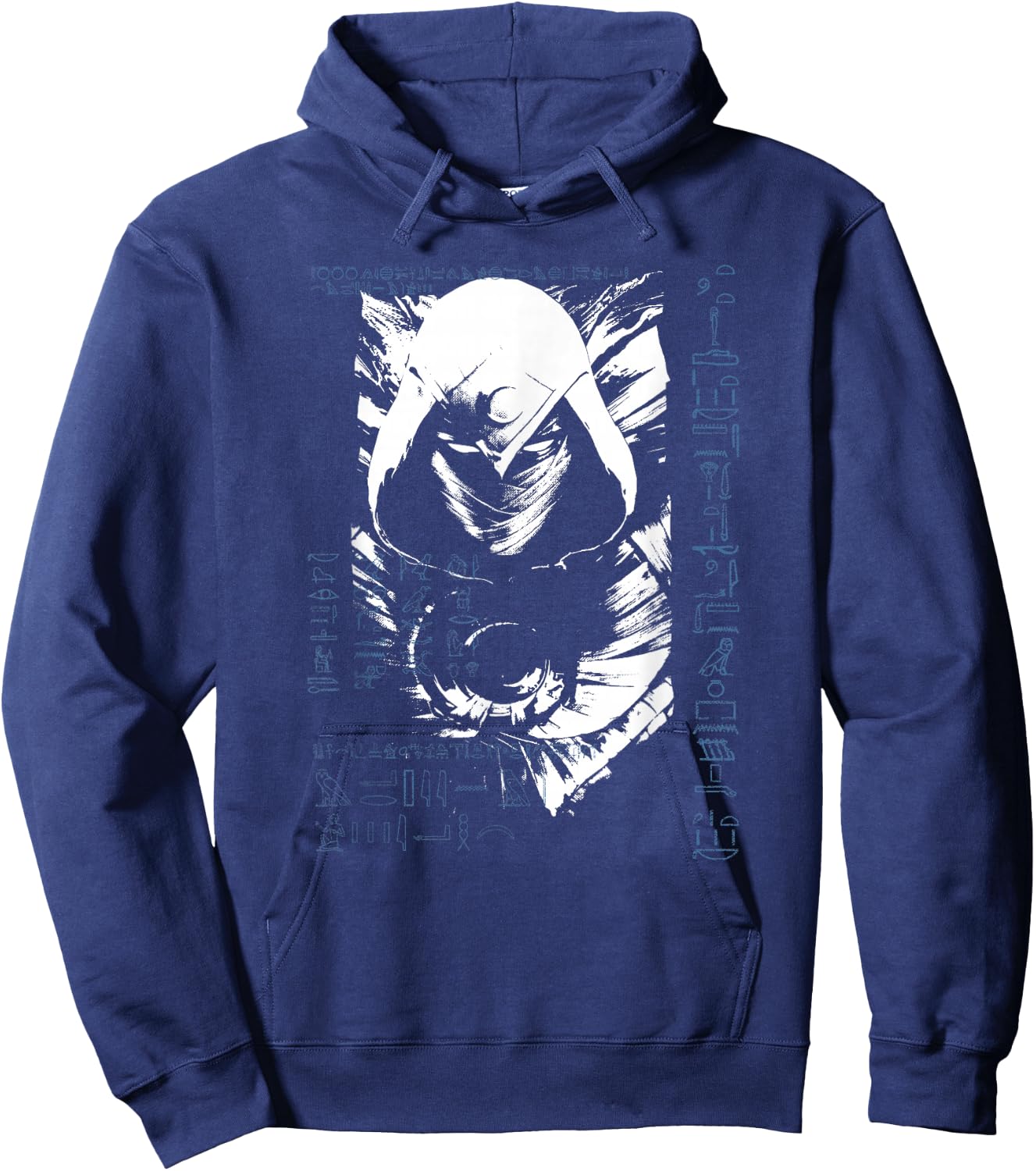 Marvel Moon Knight Grunge Glyph Poster Hoodie - Hoodie | Navy