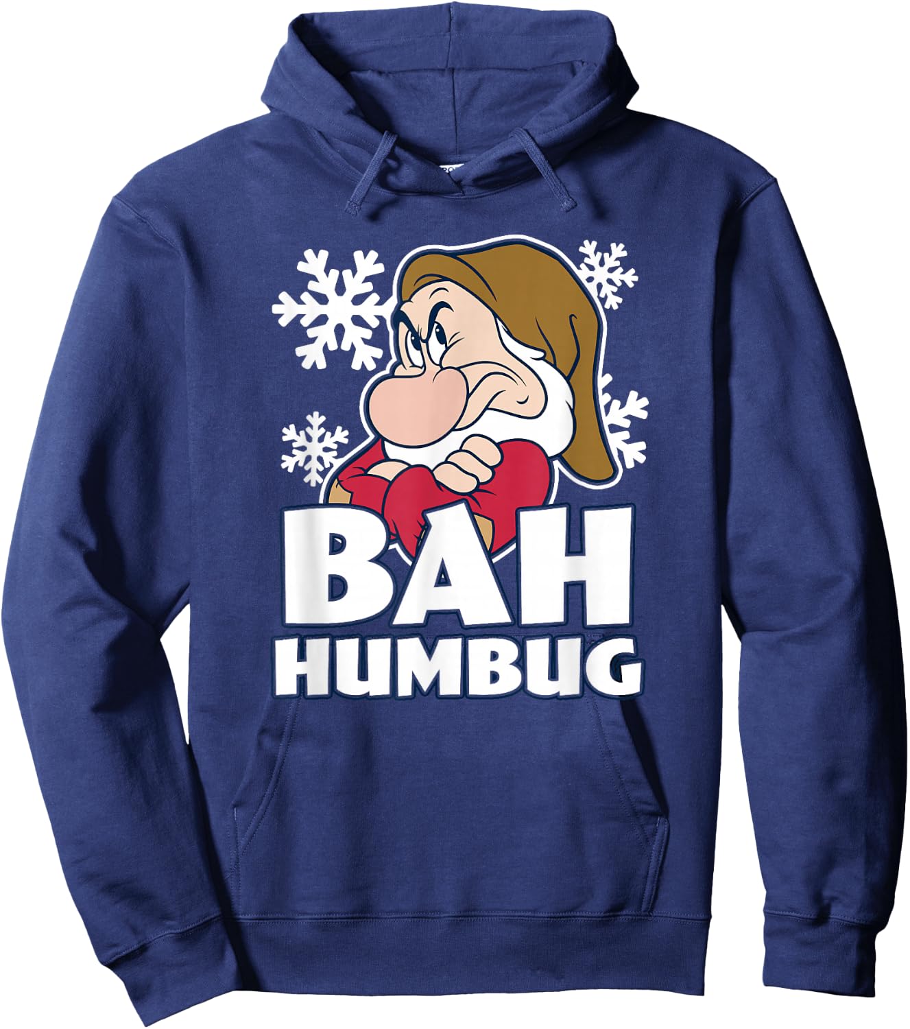 Disney Snow White & The Seven Dwarfs Christmas Grumpy Humbug Hoodie - Hoodie | Navy