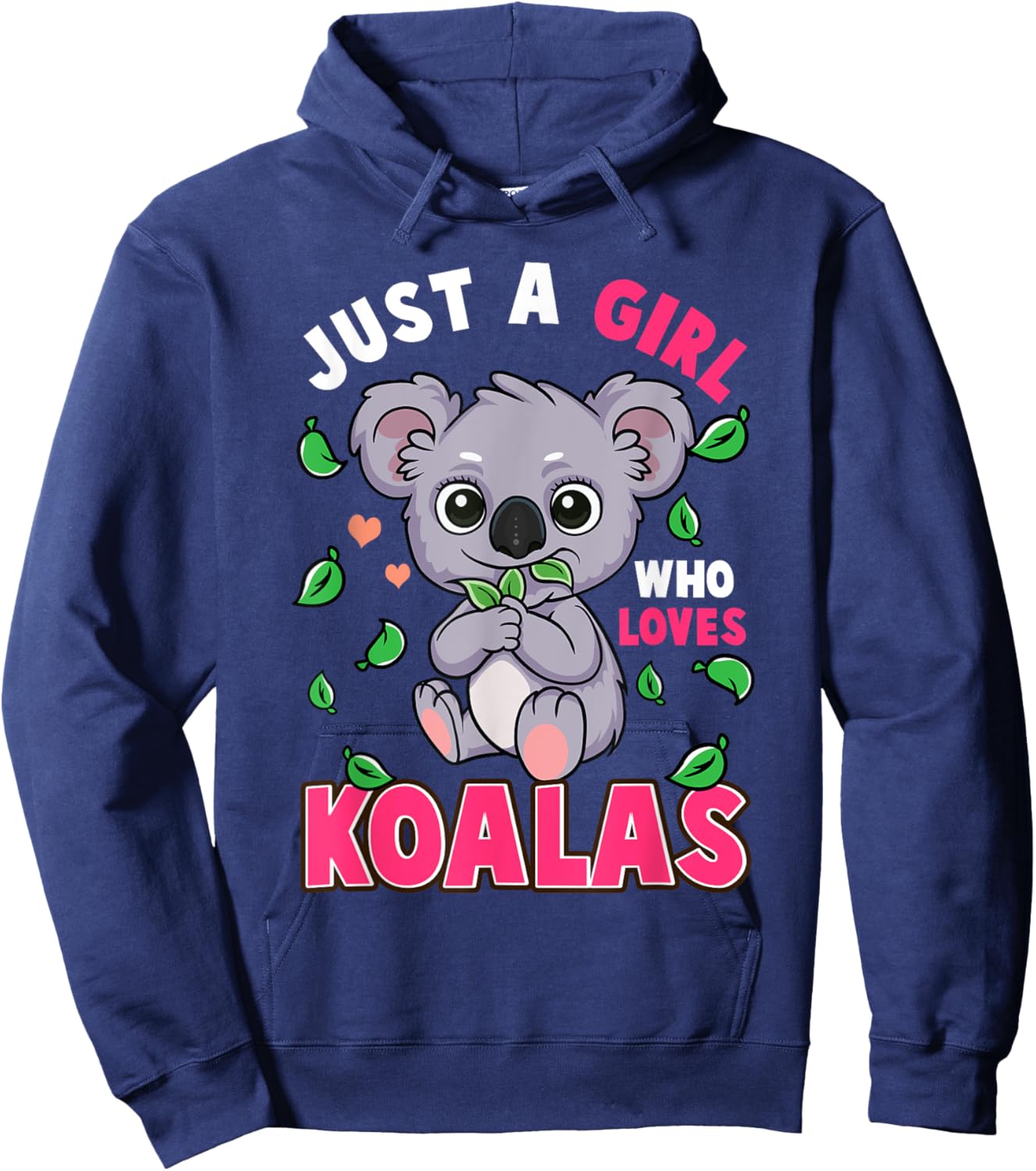 Cute Just A Girl Who Loves Koala Bear Gift Hoodie - Hoodie | Navy