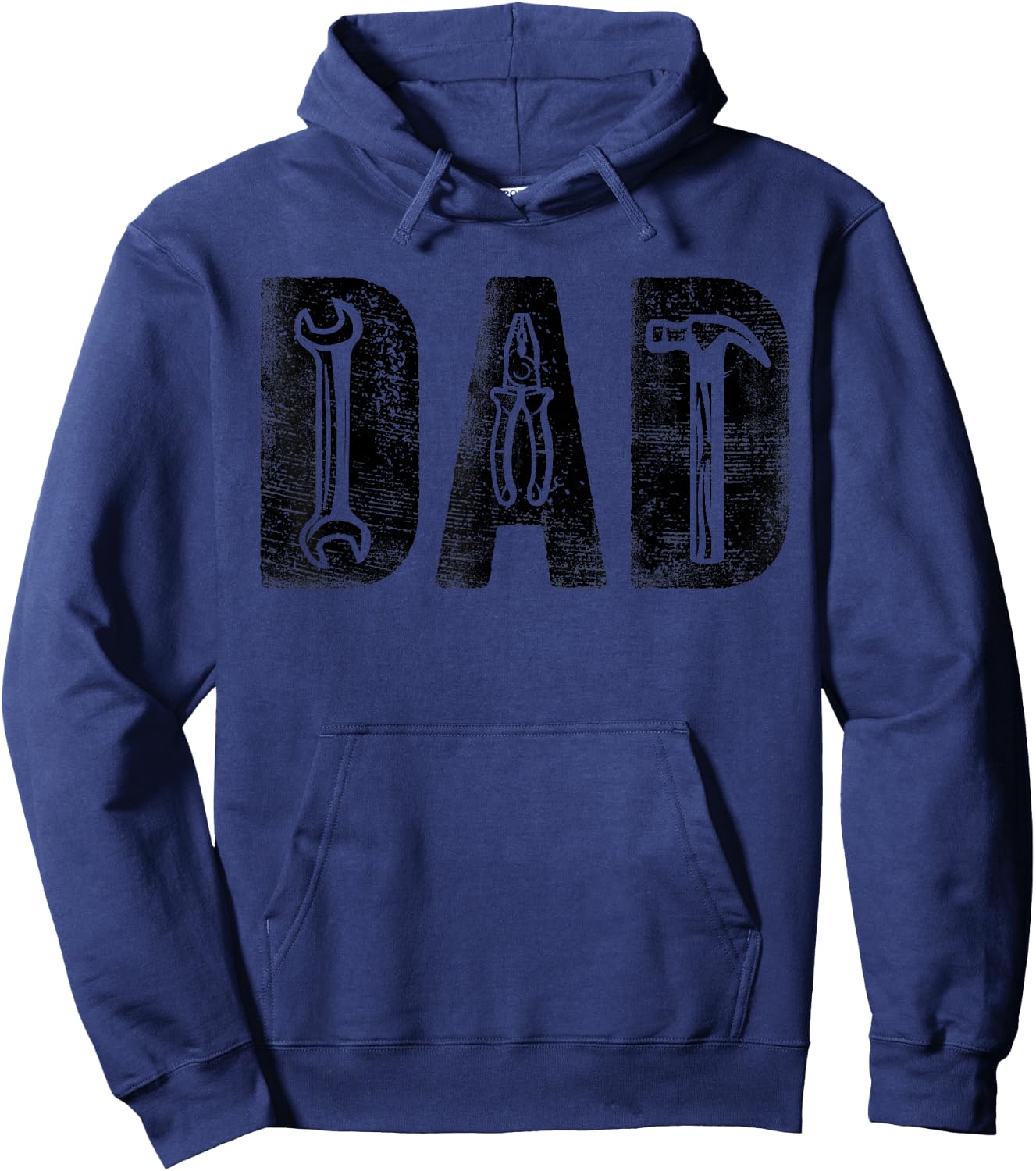 Mechanic Dad Birthday Classic Bold Font Repairman Daddy Hoodie - Hoodie | Navy