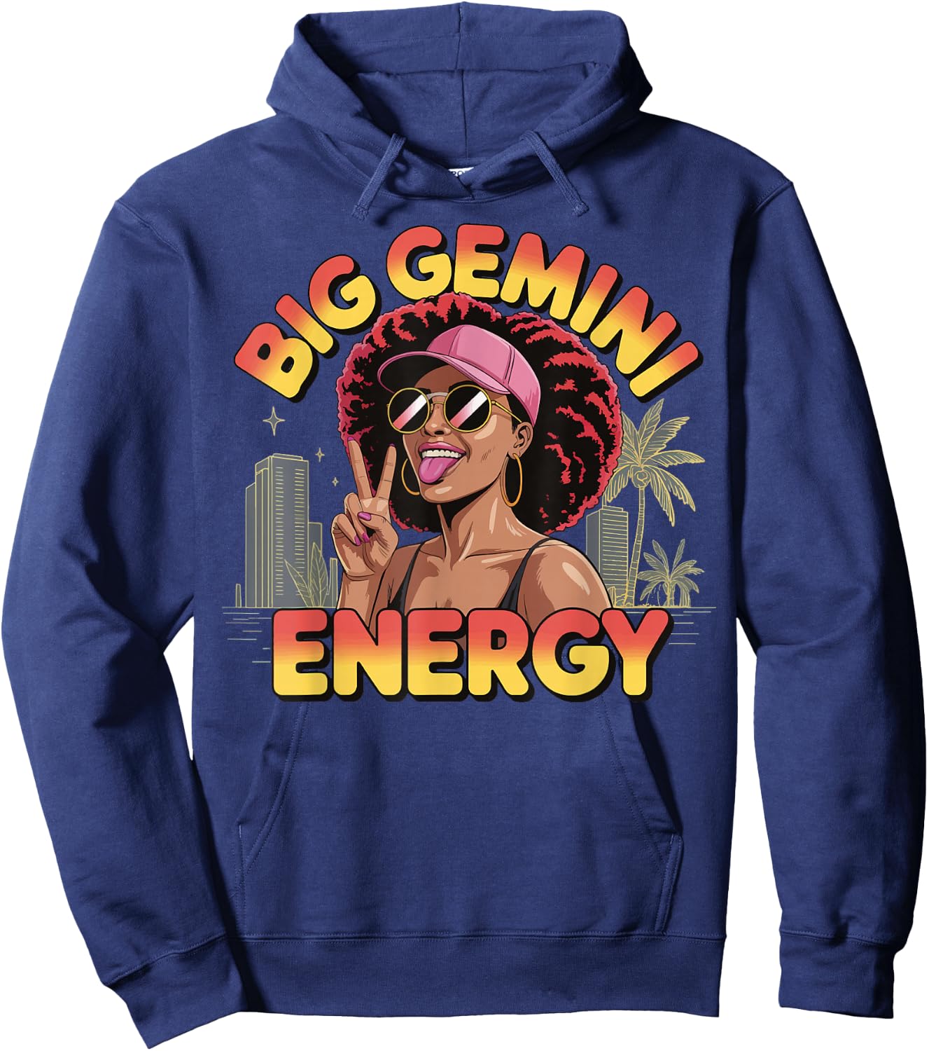 Big Gemini Energy Hoodie - Hoodie | Navy