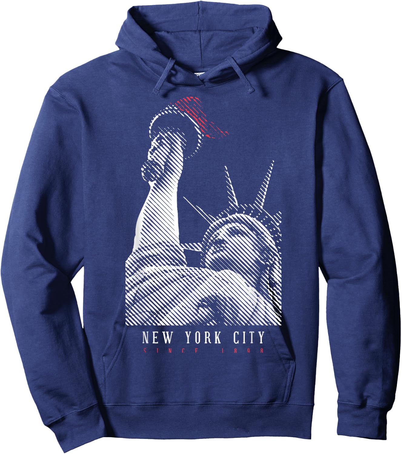 Statue of Liberty New York City NYC NY USA America Souvenir Hoodie - Hoodie | Navy