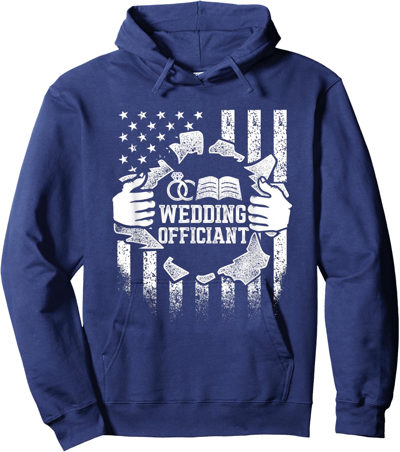 Wedding Officiant Ceremony Internet Ordained Minister Gift Hoodie - Hoodie | Navy