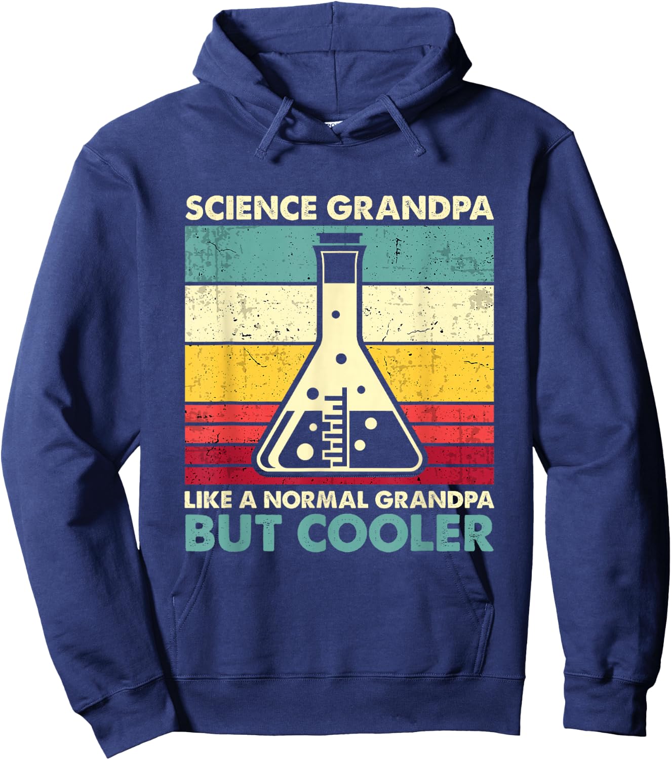 Science Grandpa - Funny Biology Chemistry Physics Hoodie - Hoodie | Navy