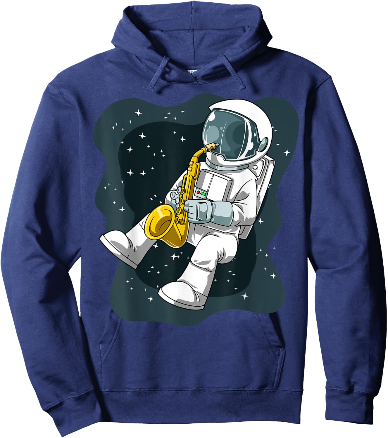 Astronaut Jazz Astronaut Sax Astronaut Playing Saxophone Hoodie - Hoodie | Navy
