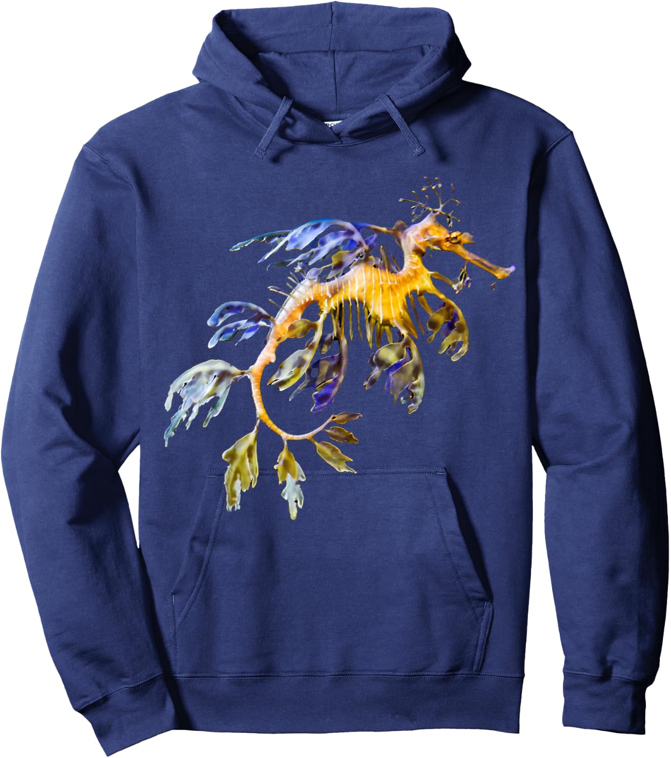 Ocean Lovers Leafy Sea dragon Seahorse Marine Life Hoodie - Hoodie | Navy