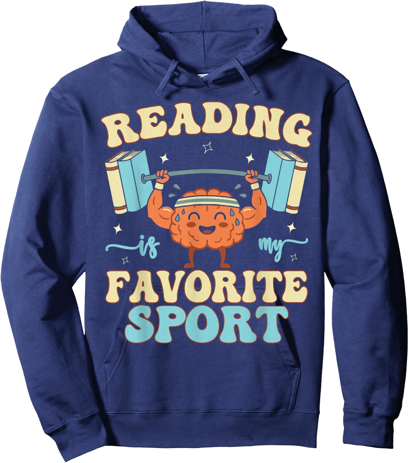 Librarian Reading is My Favorite Sport Book Lover Hoodie - Hoodie | Navy
