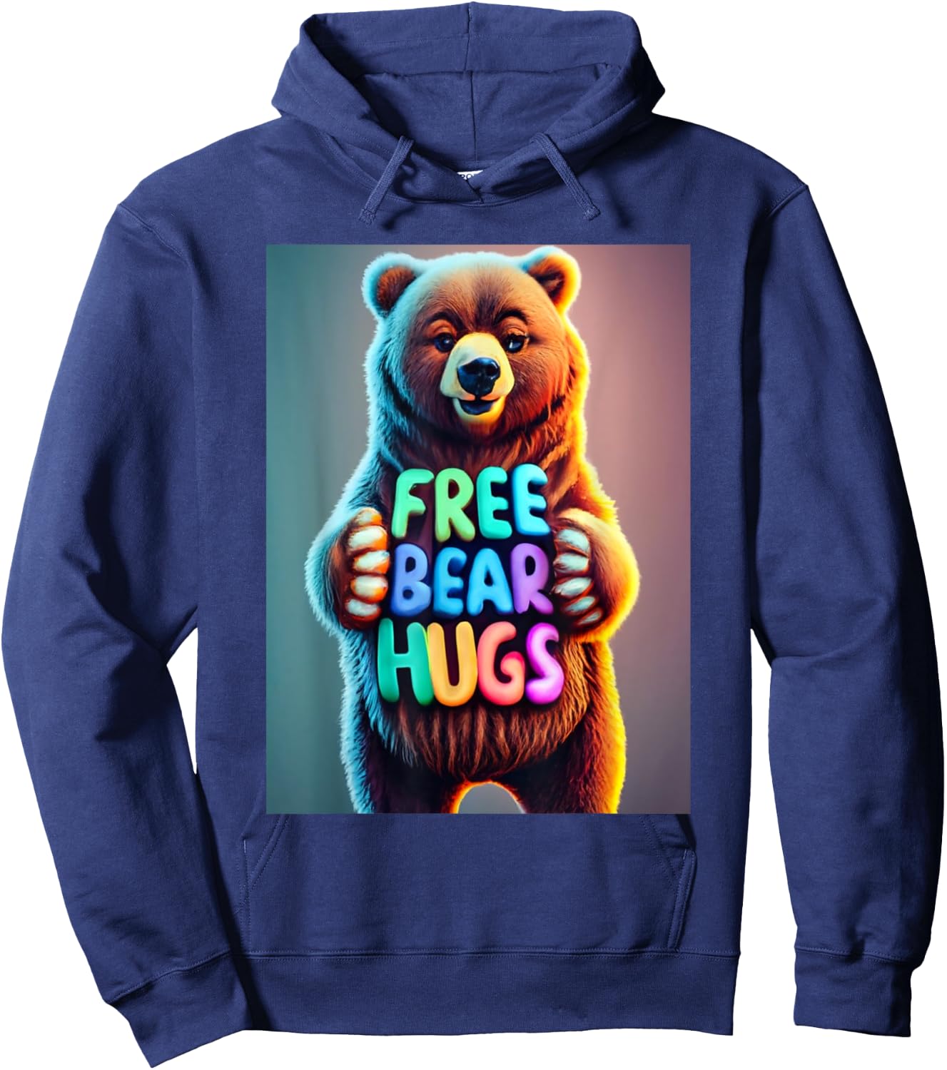 Free Bear Hug- For Everyone - cute Hoodie - Hoodie | Navy