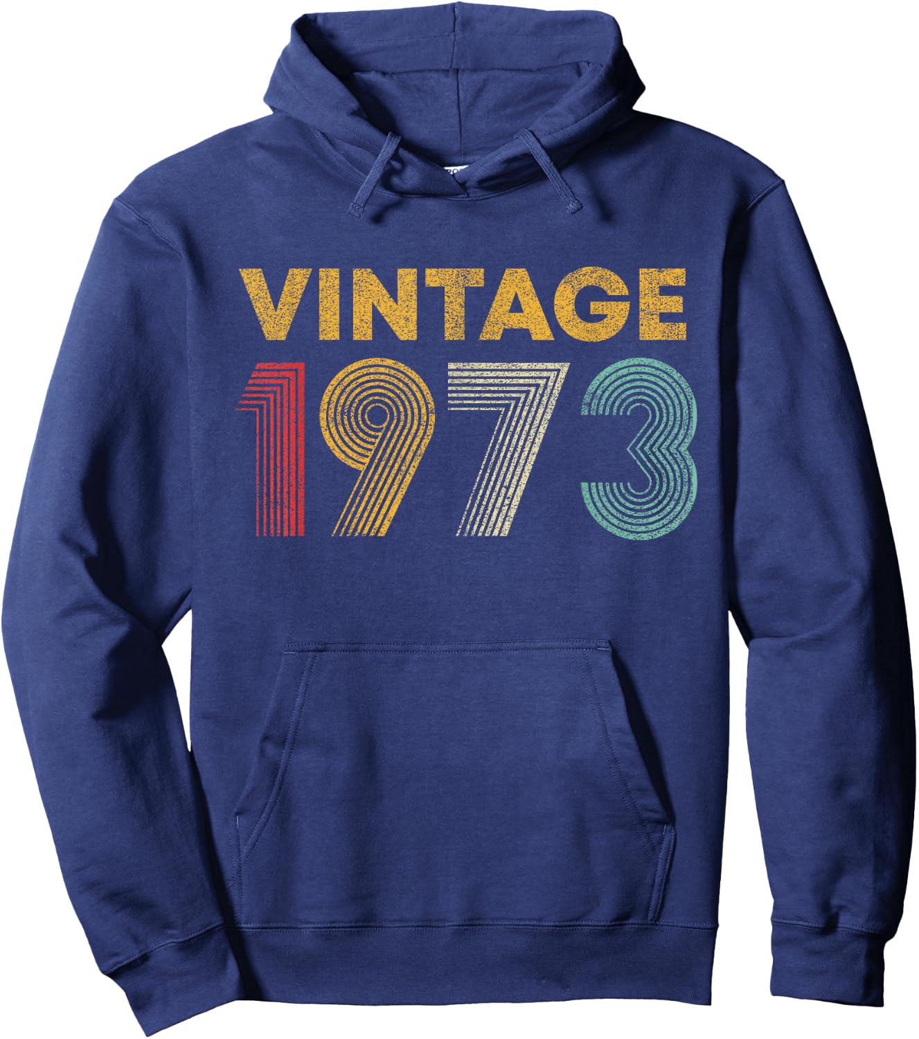 Vintage 1973 52nd Birthday Gift Men Women 52 Years Old Hoodie - Hoodie | Navy