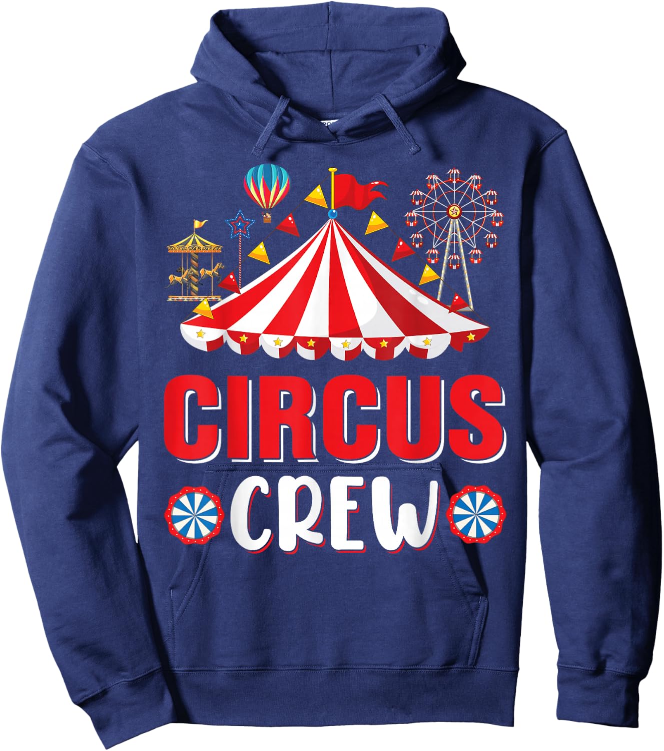 Circus Crew Funny Circus Staff Costume Circus Theme Party Hoodie - Hoodie | Navy