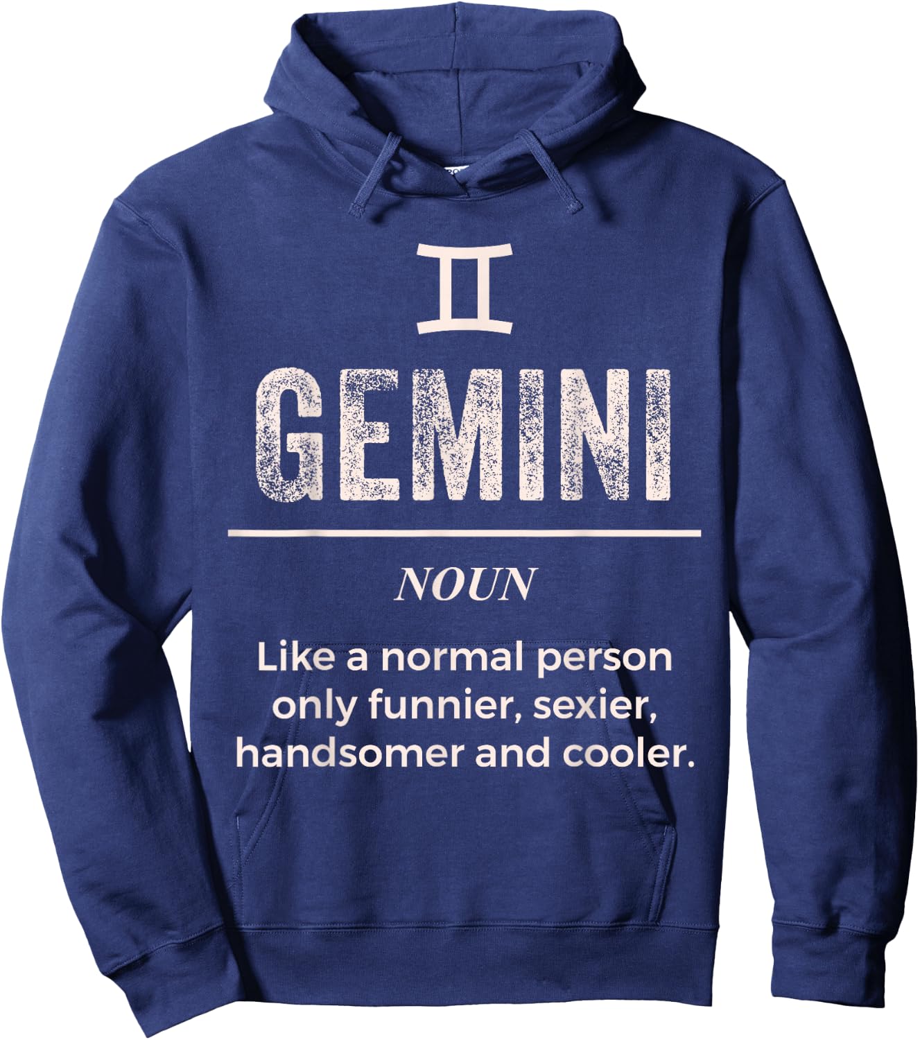 Gemini Definition Apparel Women Funny Zodiac Gift Hoodie - Hoodie | Navy