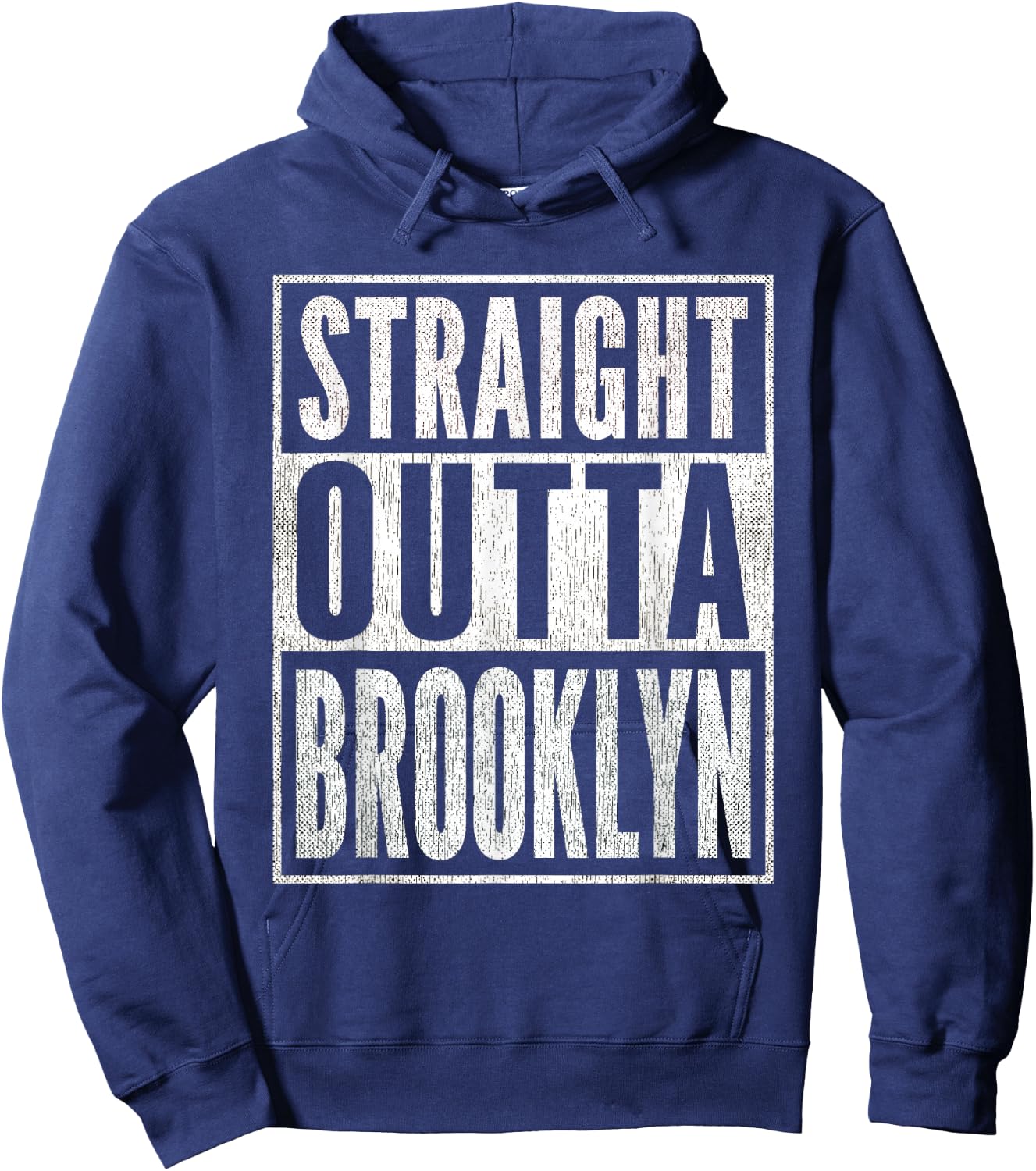 Straight Outta Brooklyn Hoodie - Hoodie | Navy