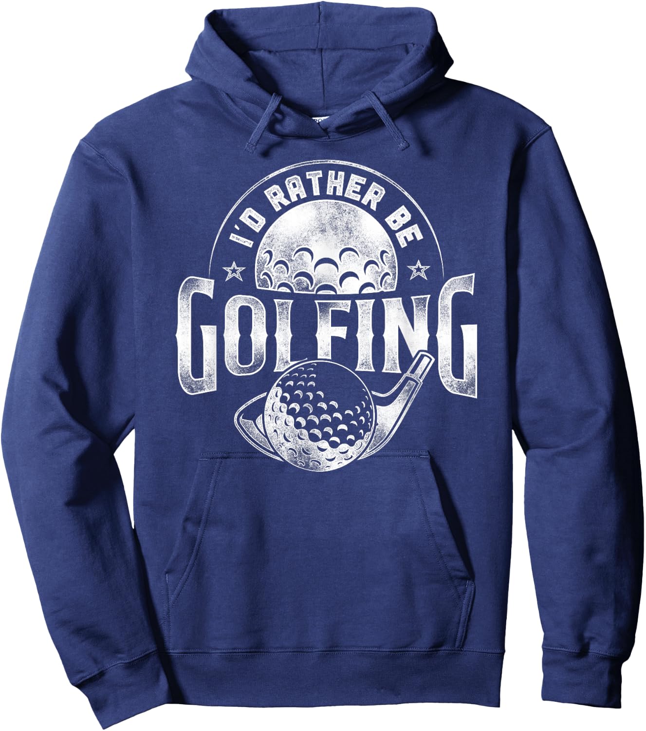 Golf Vintage Ball I'D Rather Be Golfing Hoodie - Hoodie | Navy