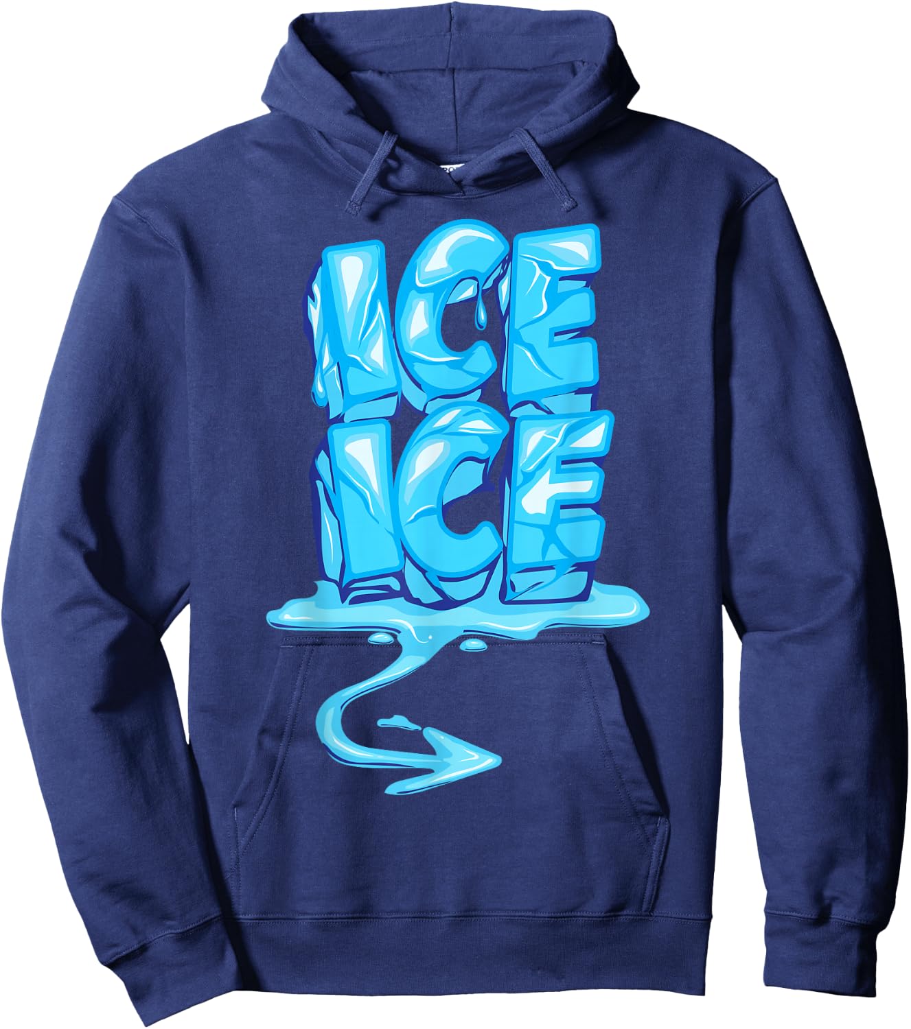 Ice Ice Arrow Pregnancy and Baby Announcement Winter Shirt Hoodie - Hoodie | Navy