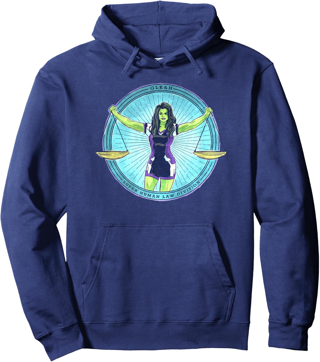 Marvel She-Hulk: Attorney At Law Jennifer Walters Scale Hoodie - Hoodie | Navy