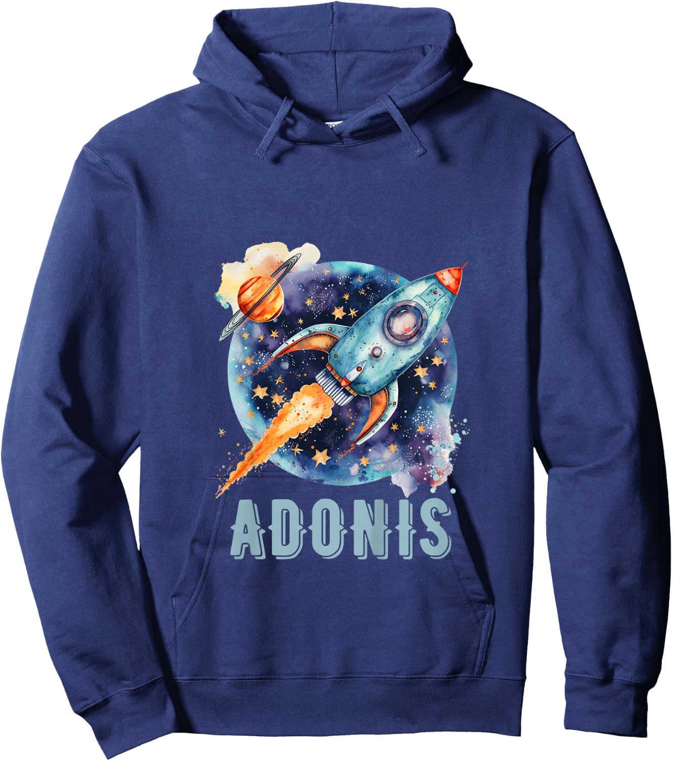 Kids ADONIS Name Baby Boy Nursery Room Theme Decor Gifts Hoodie - Hoodie | Navy