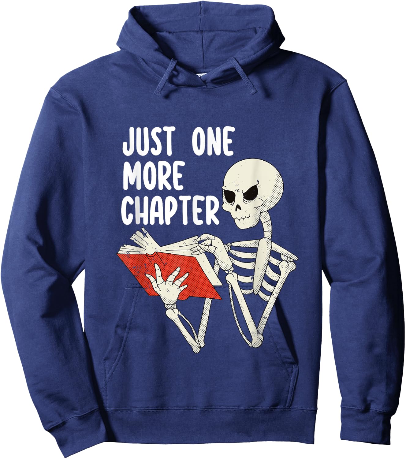 Halloween Librarian Spooky Library Skeleton Reading A Book Hoodie - Hoodie | Navy