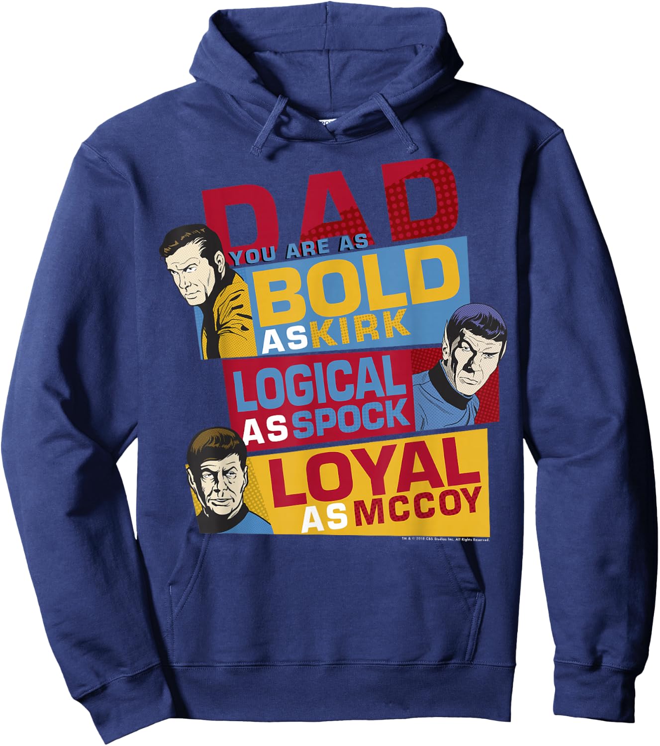 Star Trek Original Series Dad You are Bold Hoodie - Hoodie | Navy
