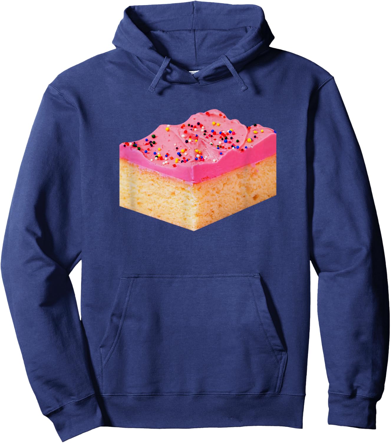 Pink Cake Slice Mexican Pan Dulce Vibes Family Favorite Hoodie - Hoodie | Navy