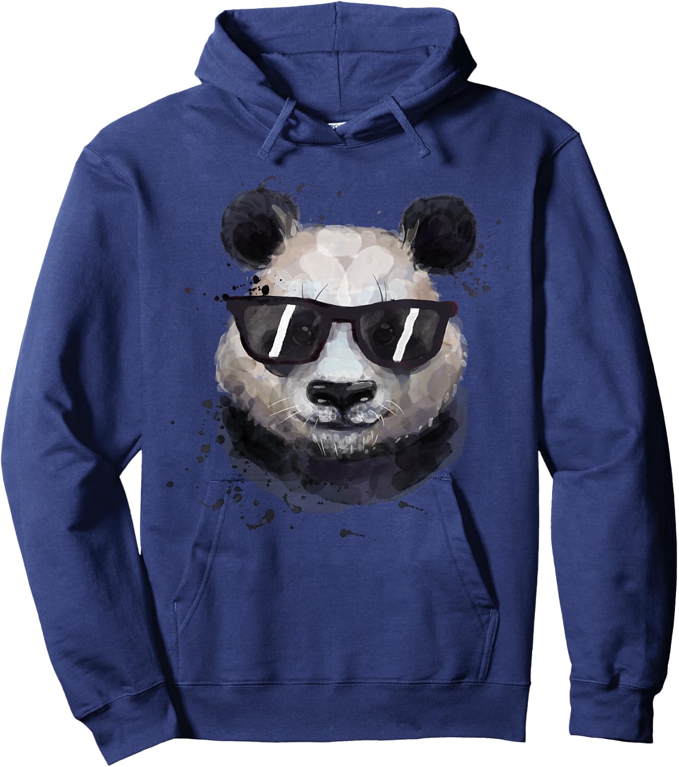 Cute Watercolor Cool Panda Men Women Kids Girls Boys Hoodie - Hoodie | Navy