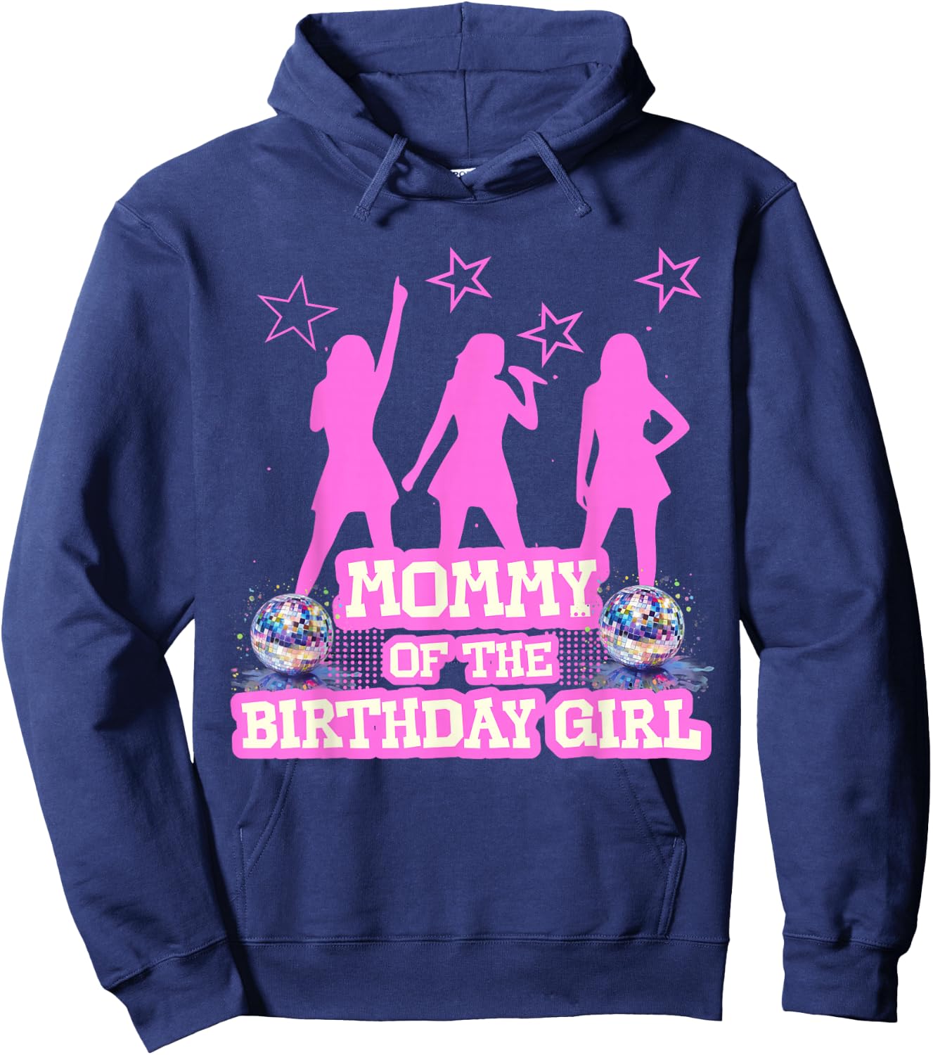 Mommy of The Kpop Girl Birthday Family Matching Party Hoodie - Hoodie | Navy
