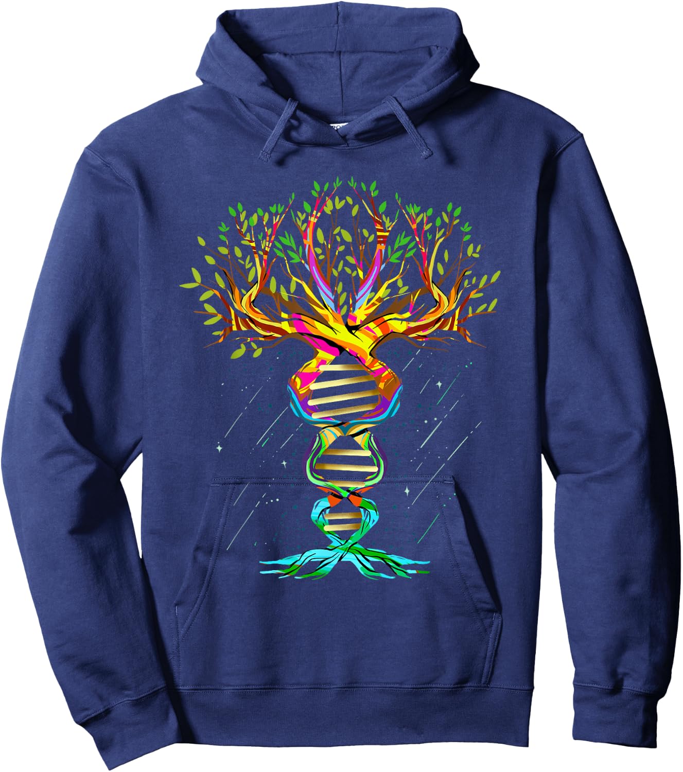 Tree of Life - Chromosome - Tree of Life - Cool Graphic Design Hoodie - Hoodie | Navy