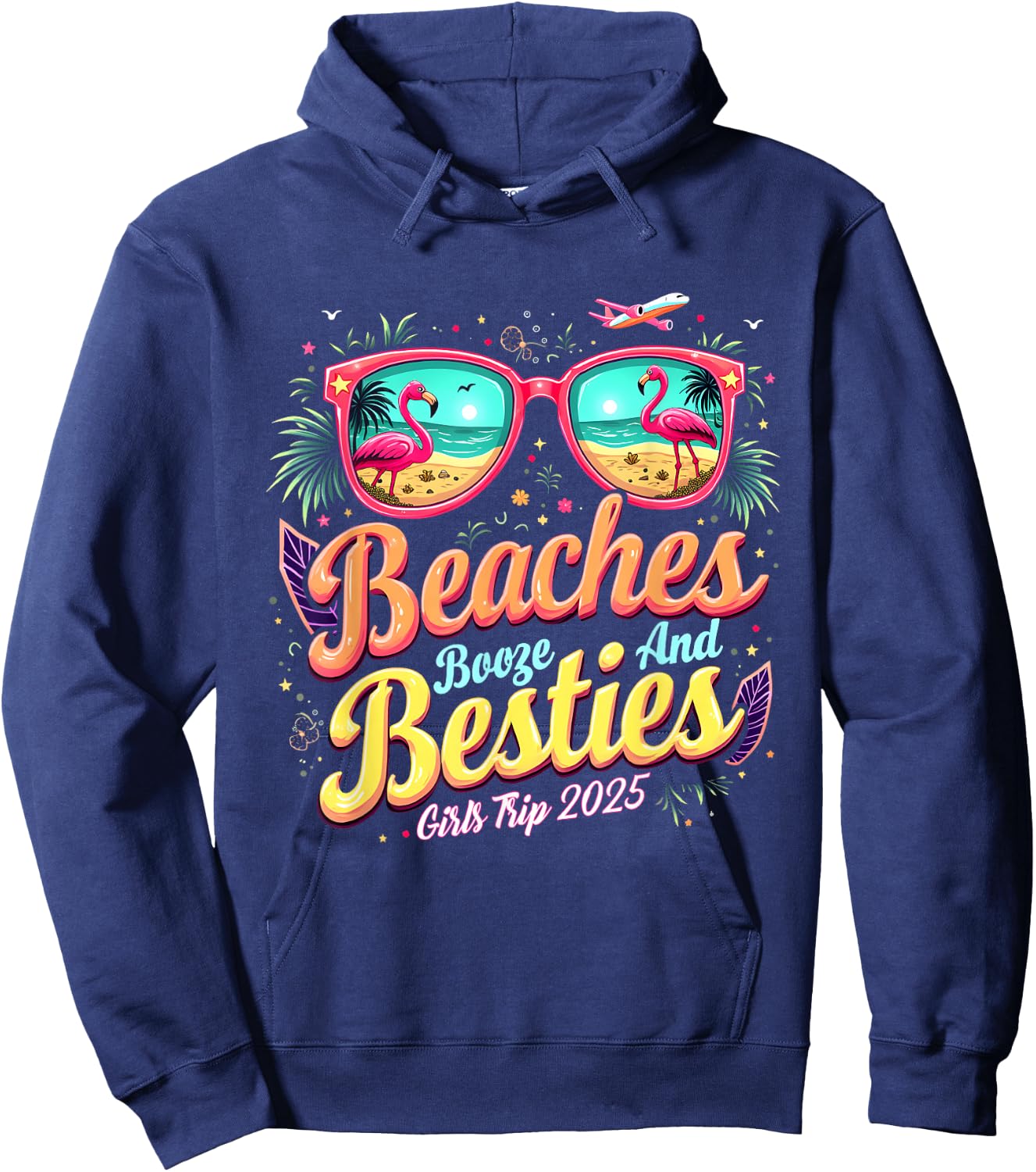 Mexico Trip Beaches Booze Besties Girls Trip Beach Lover Hoodie - Hoodie | Navy