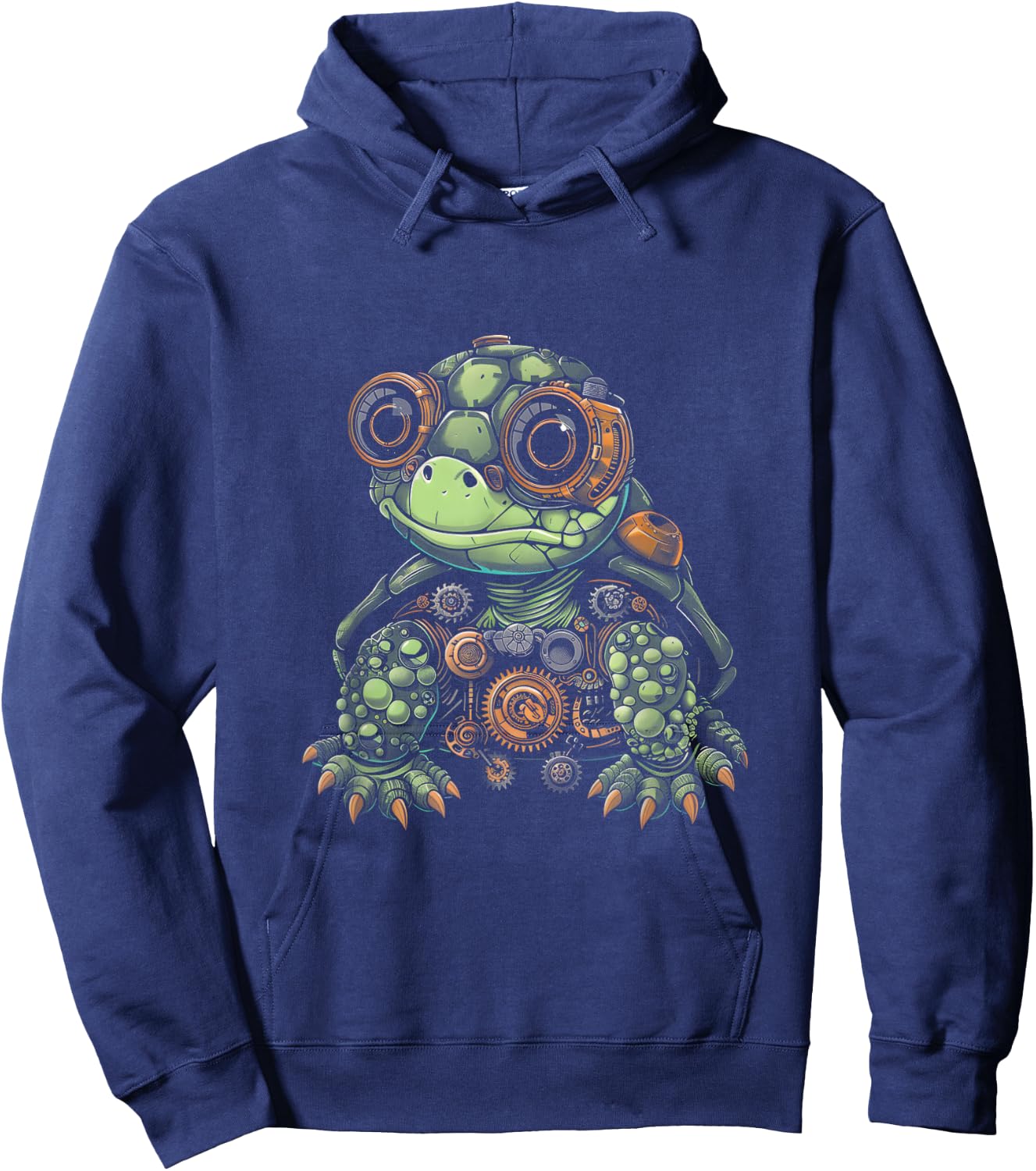 Steampunk Baby Turtle Women Men Kids Steampunk Turtle Hoodie - Hoodie | Navy