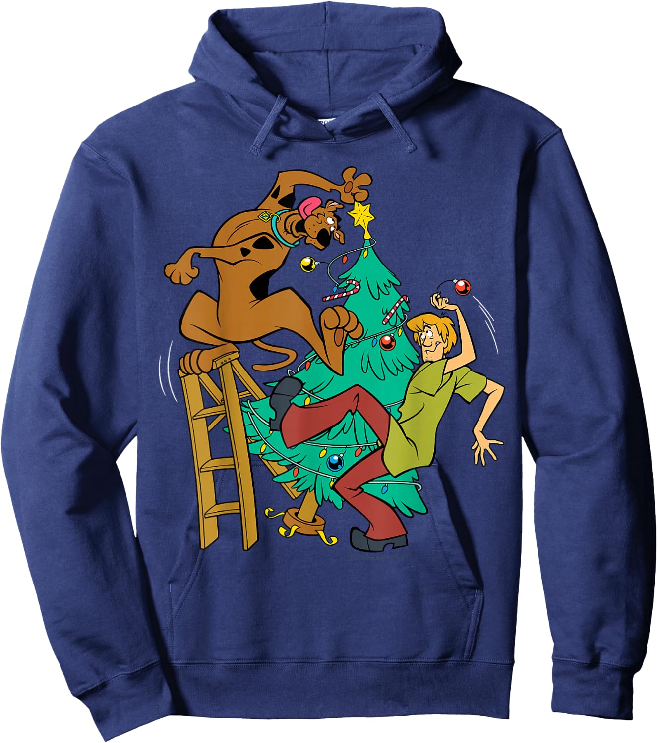 Scooby And Shaggy Christmas Dancing Hoodie - Hoodie | Navy