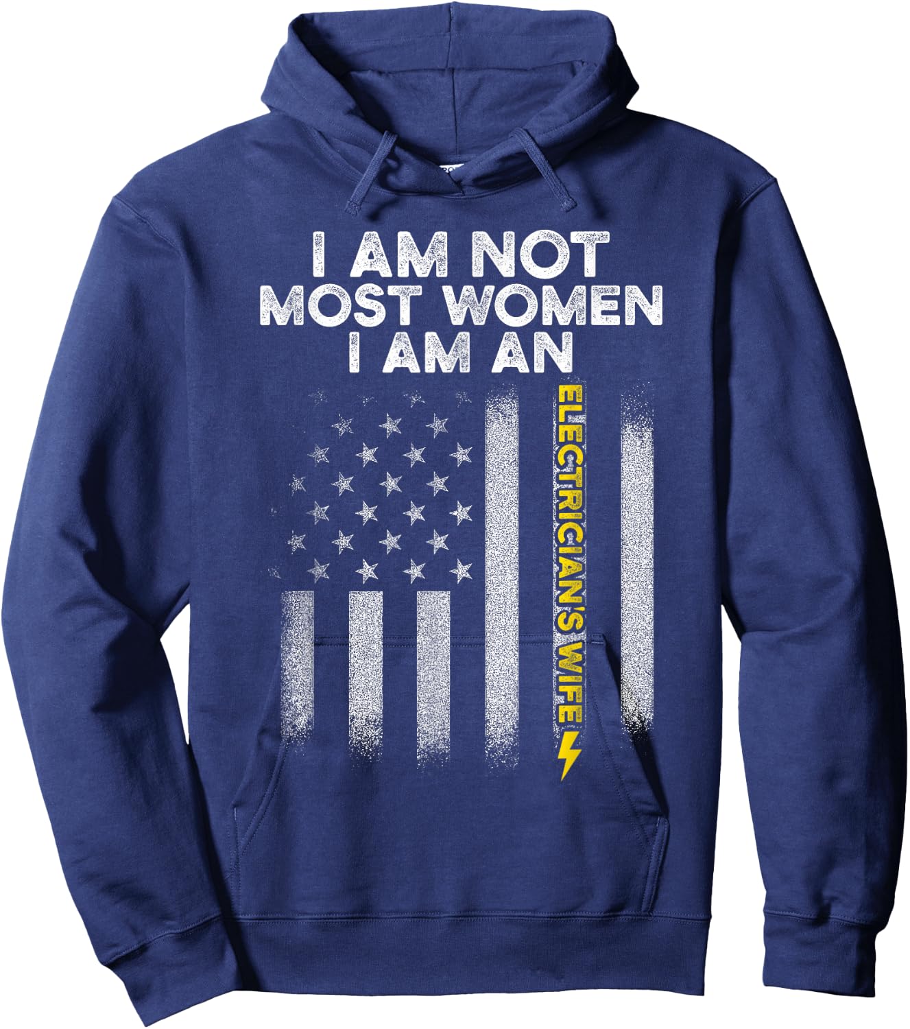 Electricians Wife Funny Electrician's Most Women Hoodie - Hoodie | Navy